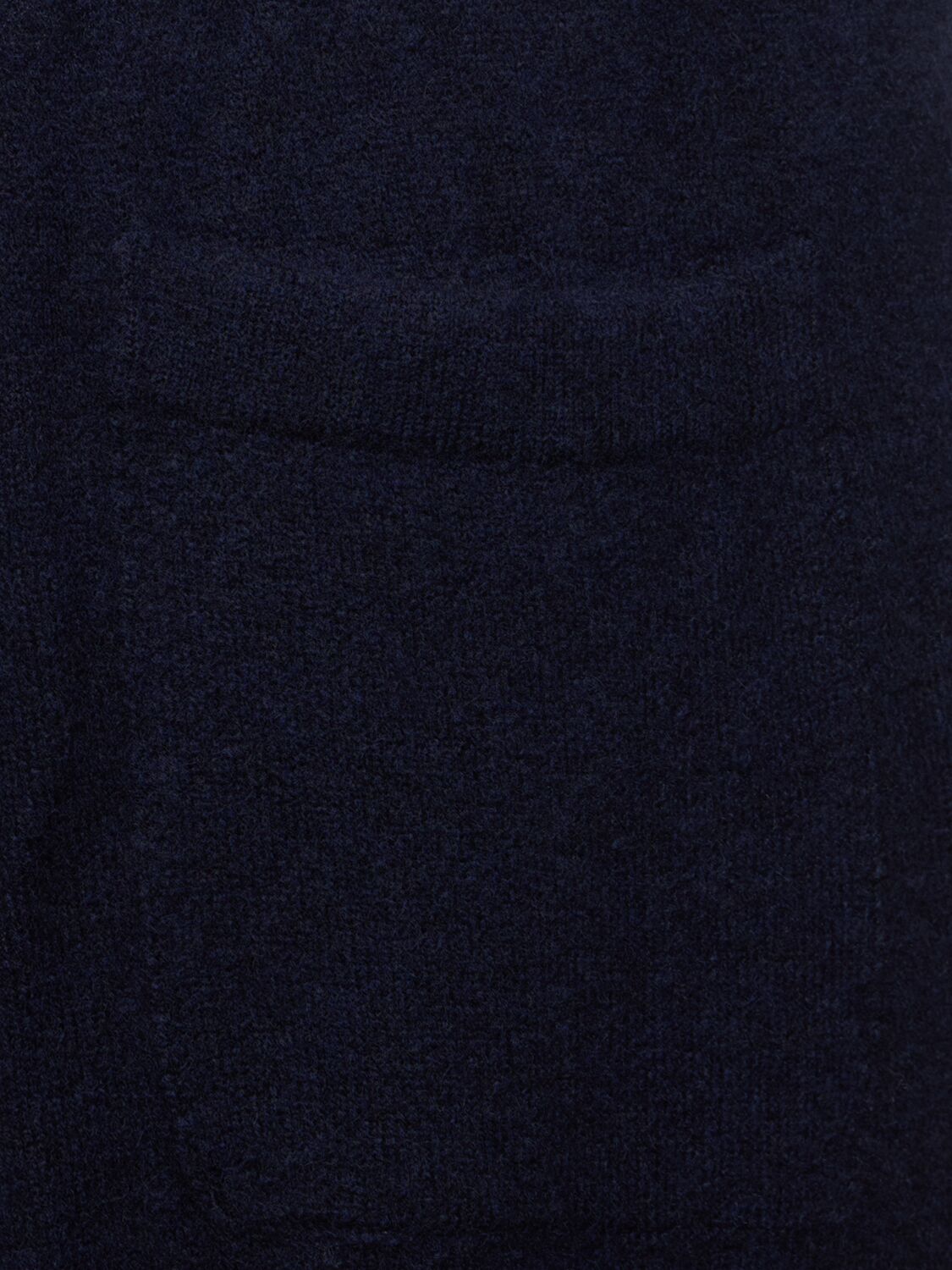 Shop Laneus Soft Cashmere Blend Pants In Blue