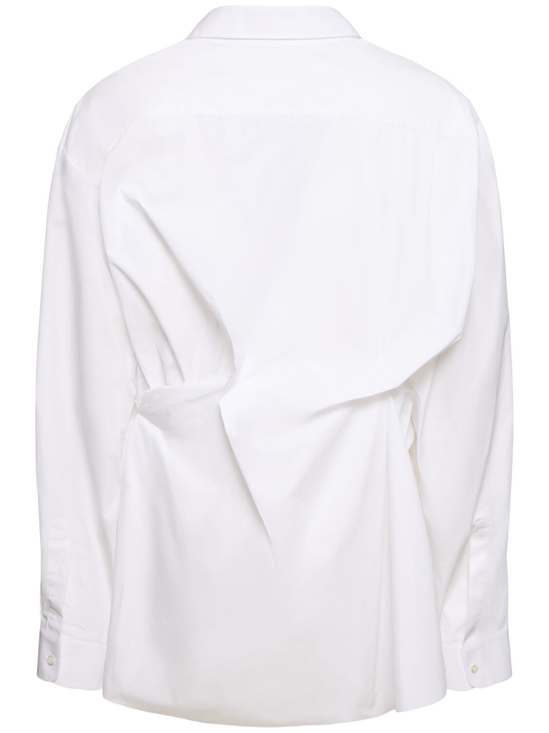 Shop Maison Margiela Cotton Poplin Shirt In White