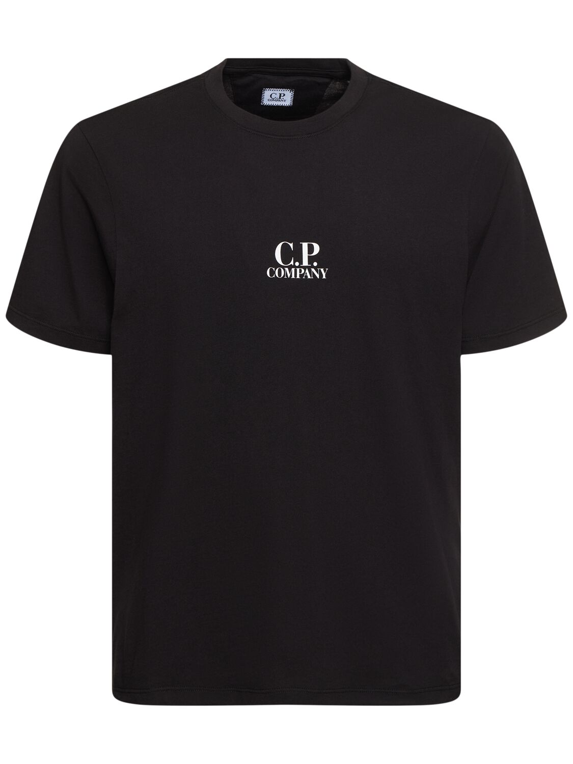 Shop C.p. Company 30/1 Jersey Bold British Sailor T-shirt In Black/white