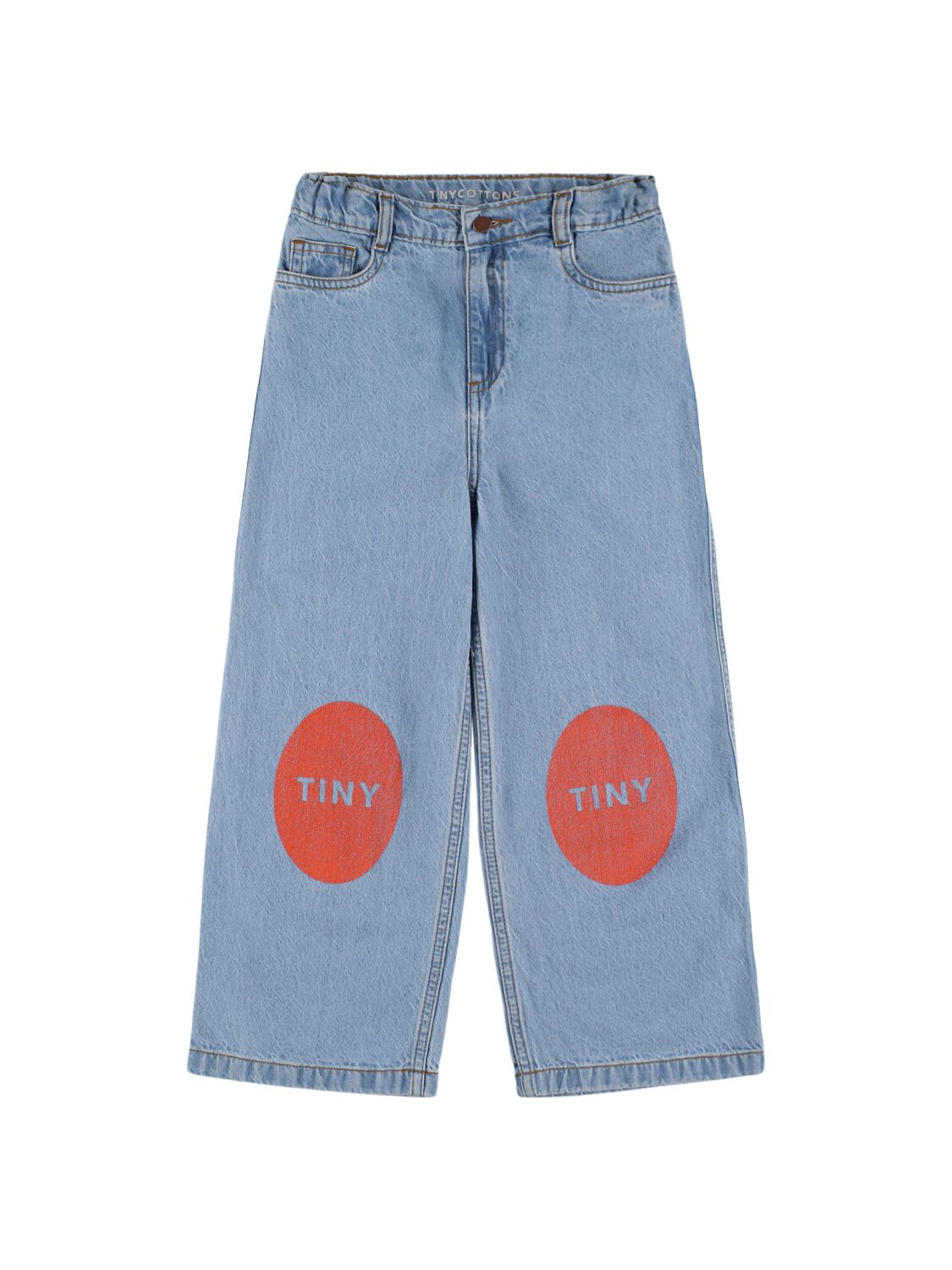 Tiny Cottons Cotton Jeans In Blue/orange