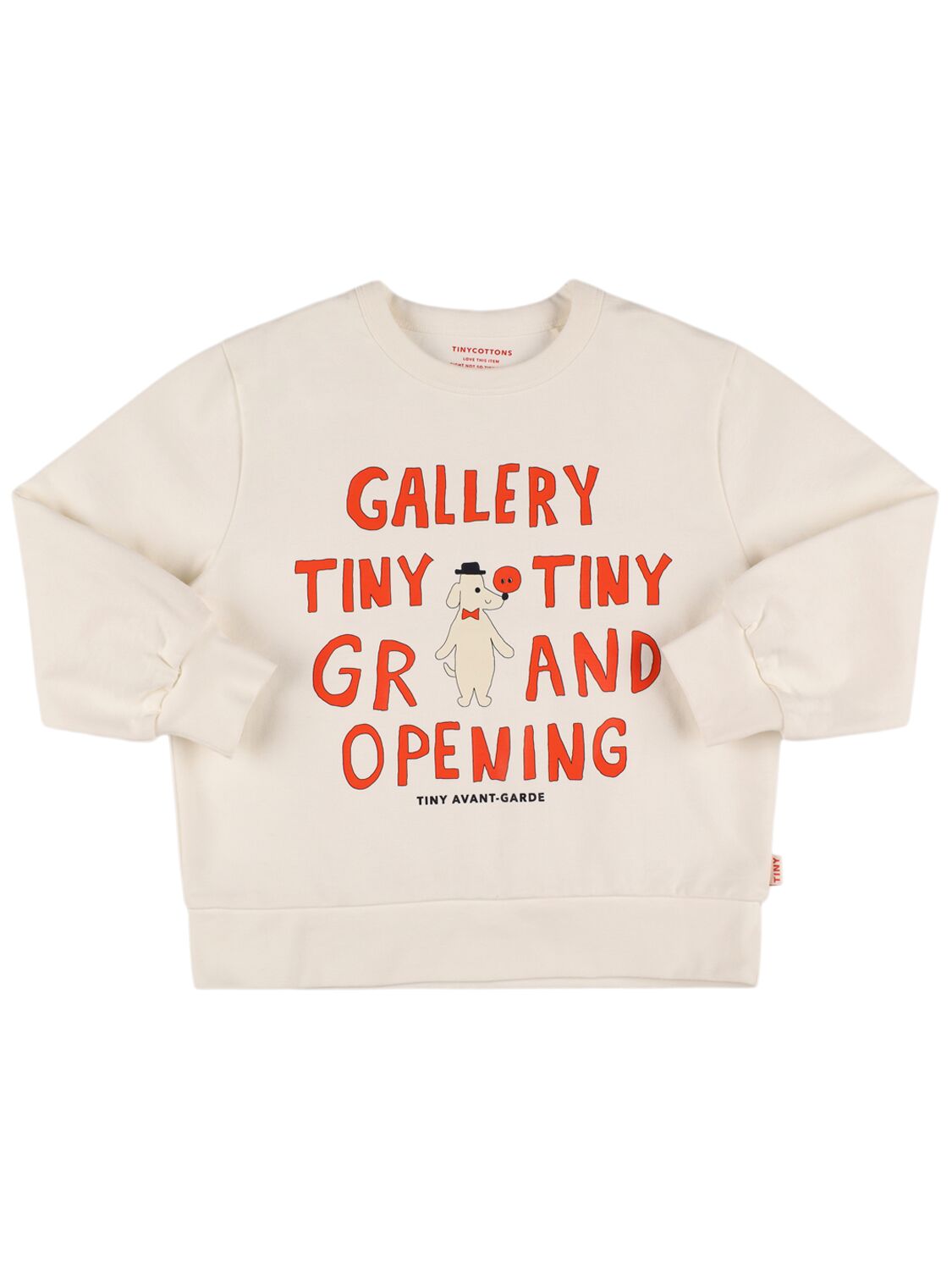 Tiny Cottons Printed Organic Cotton Sweatshirt In White