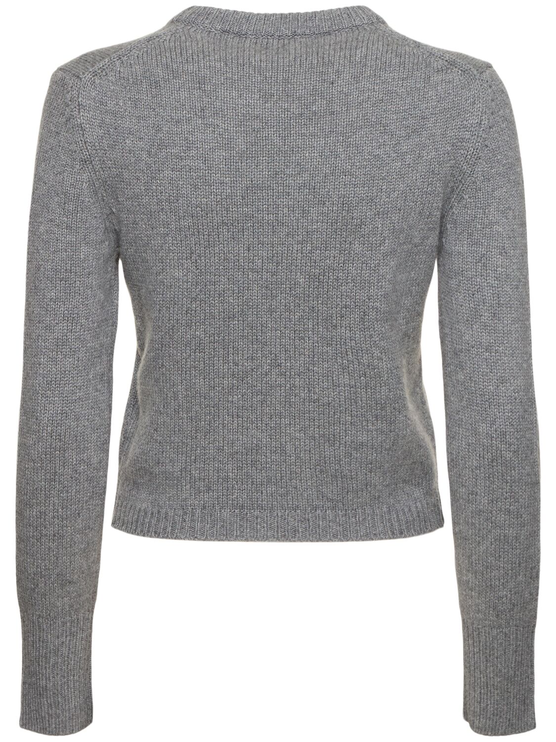 Shop Valentino Cashmere Crewneck Sweater In Grey