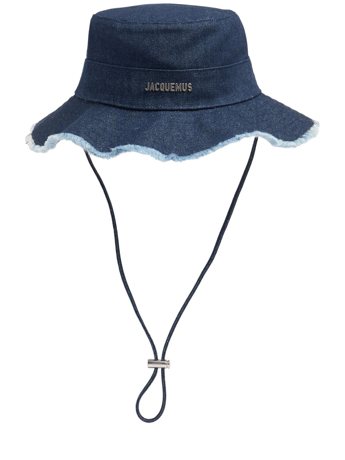 Jacquemus Le Bob Artichaut Cotton Logo Hat In Blue