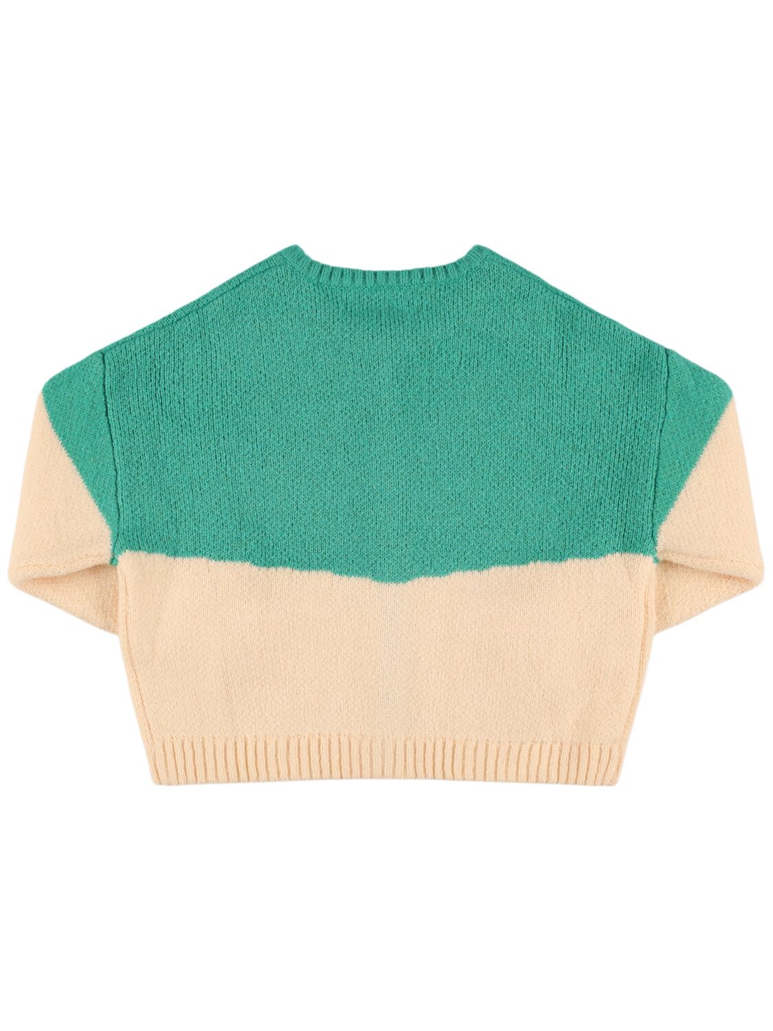 Shop Jellymallow Poly Blend Knit Cardigan In Green