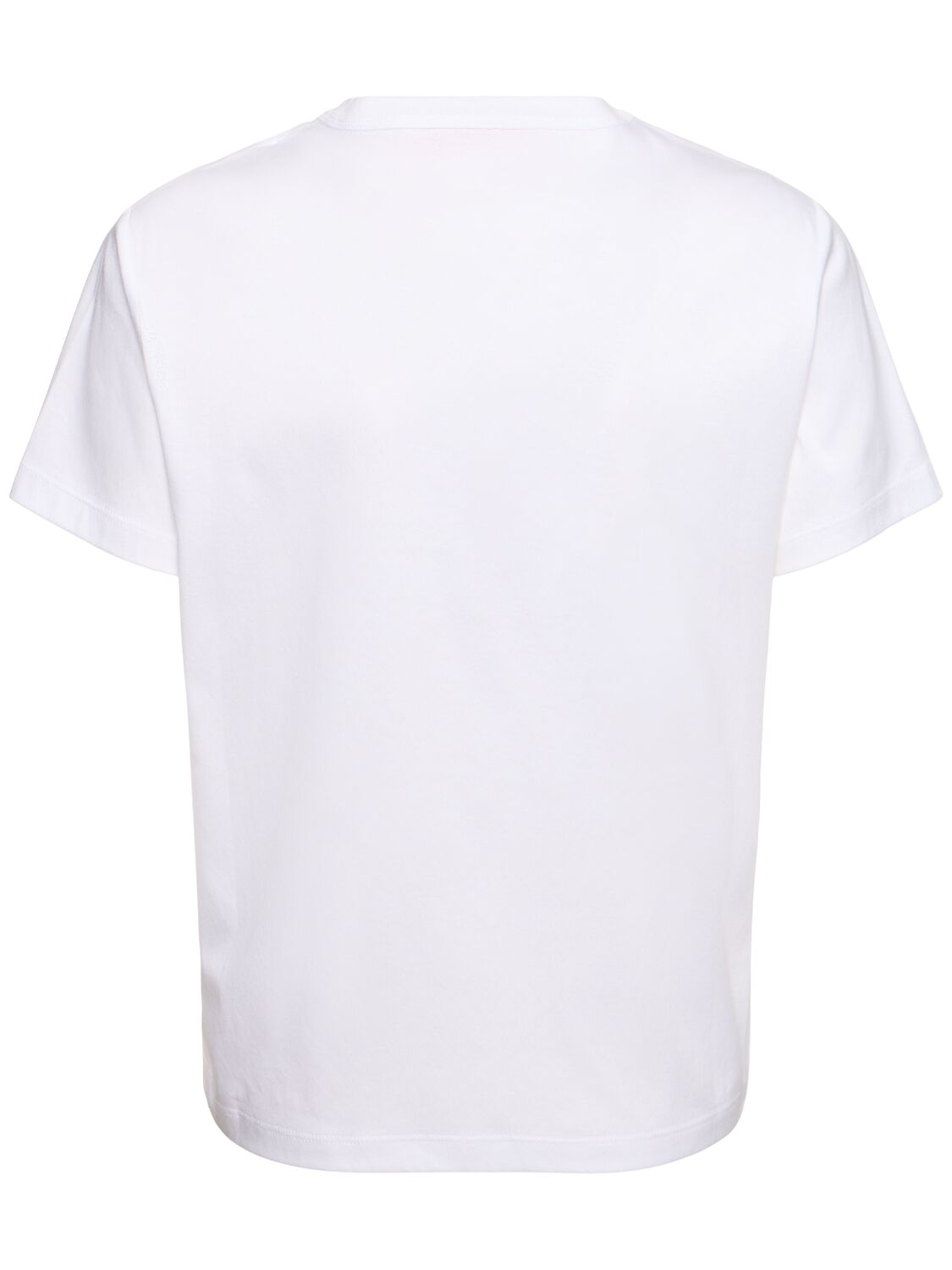 Shop Valentino Jersey Logo T-shirt In White