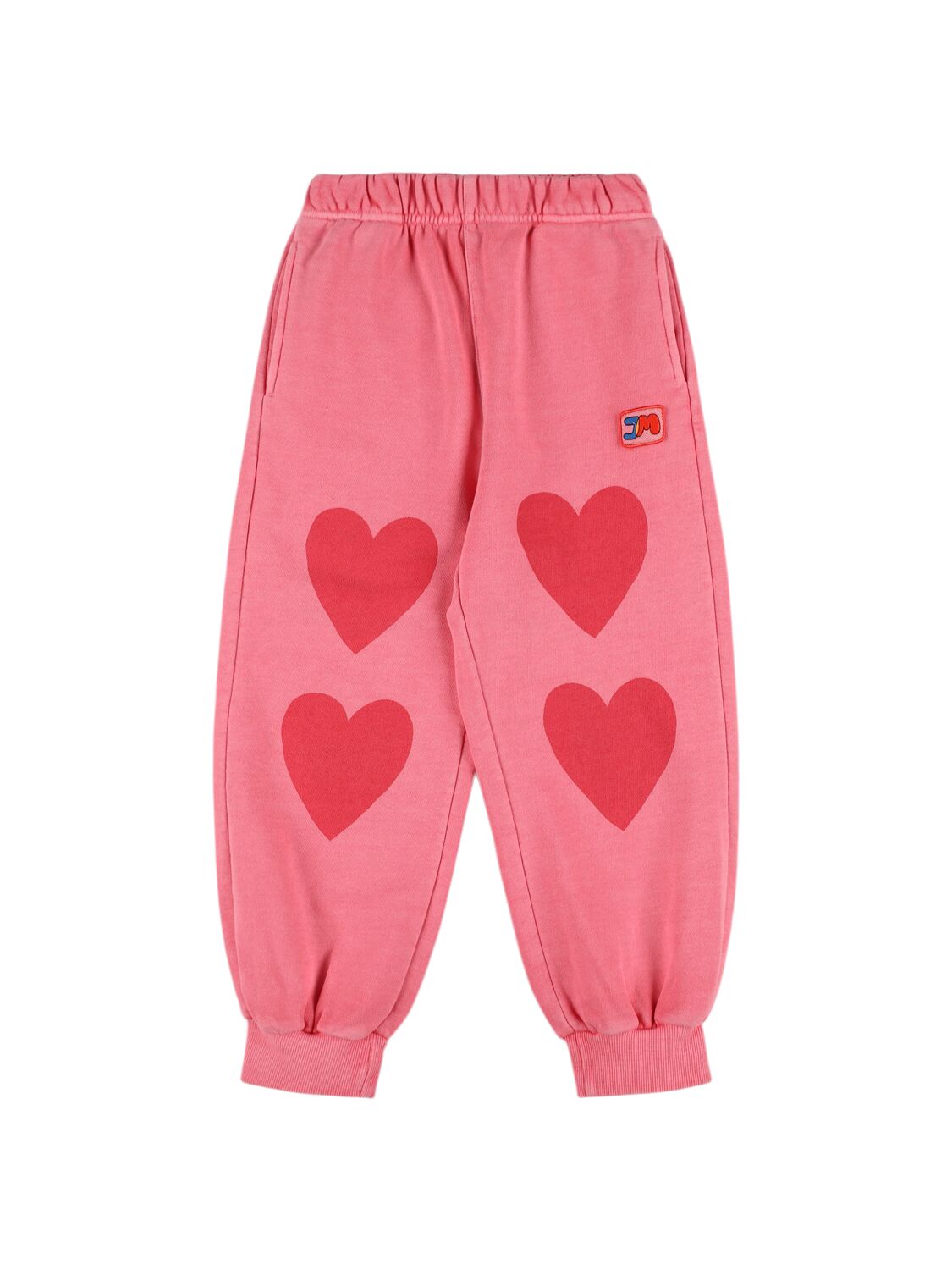 Jellymallow Printed Cotton Sweatpants In Pink