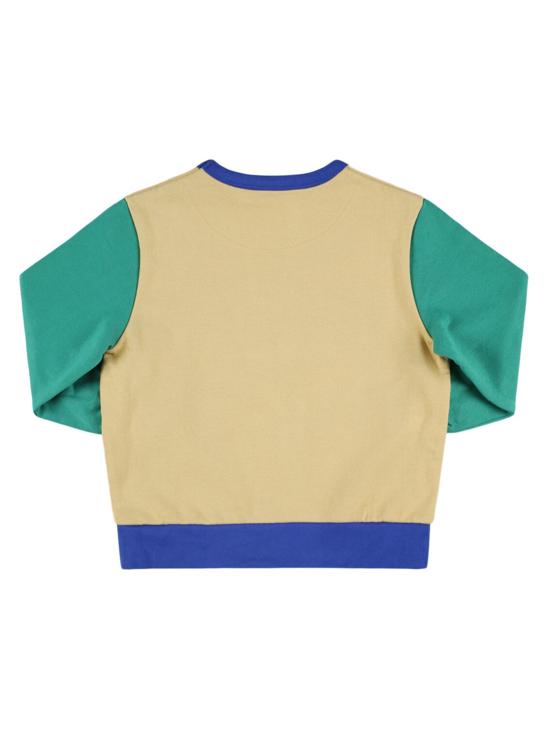 Shop Tiny Cottons Color Block Organic Cotton Sweatshirt In Multicolor