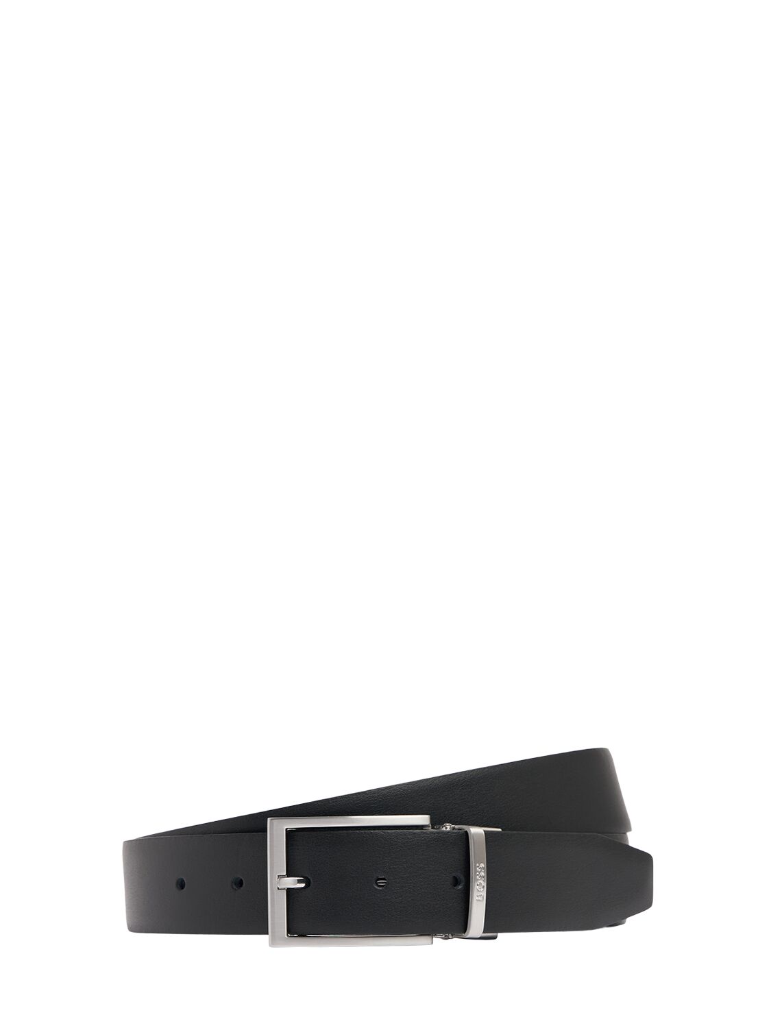 Shop Hugo Boss Olarion Leather Belt In Black