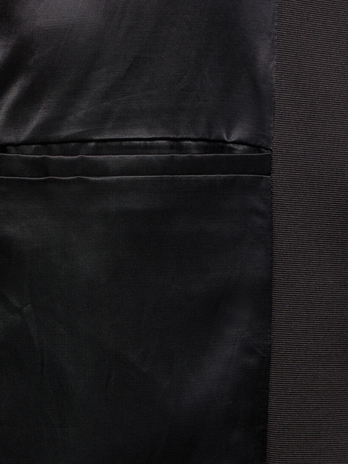 Shop Maison Margiela Wool & Mohair Twill Coat In Black