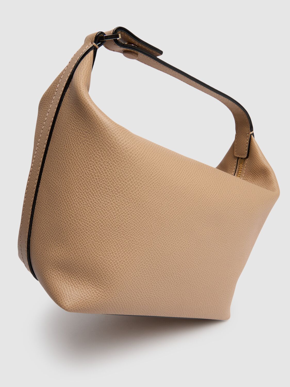 Shop Valextra Mochi Leather Bag In Cachemire