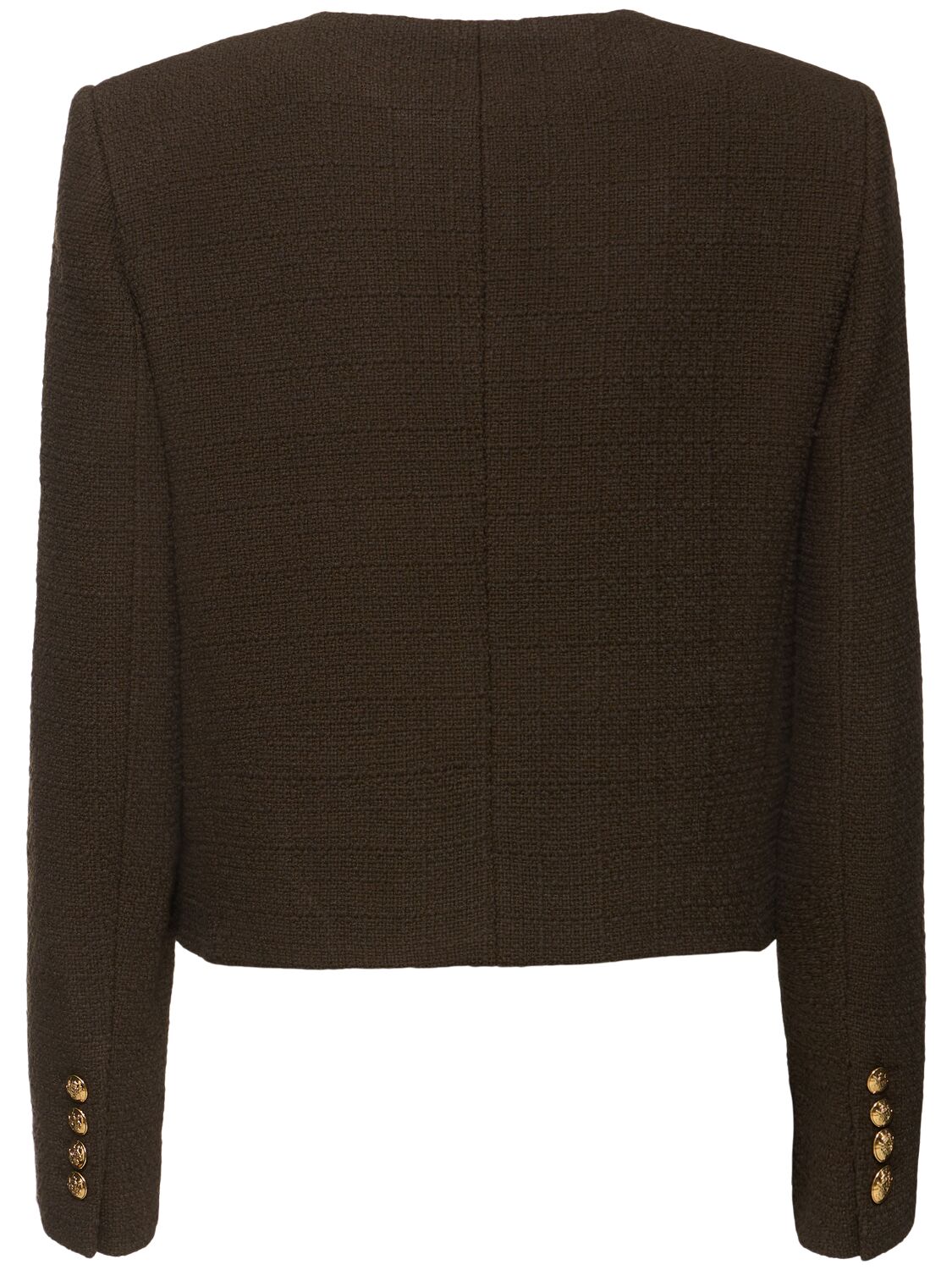 Shop Nili Lotan Paige Tweed Bouclé Jacket In Brown