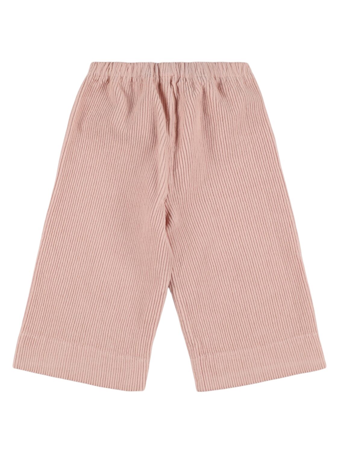 Shop Il Gufo Stretch Cotton Velvet Pants In Pink