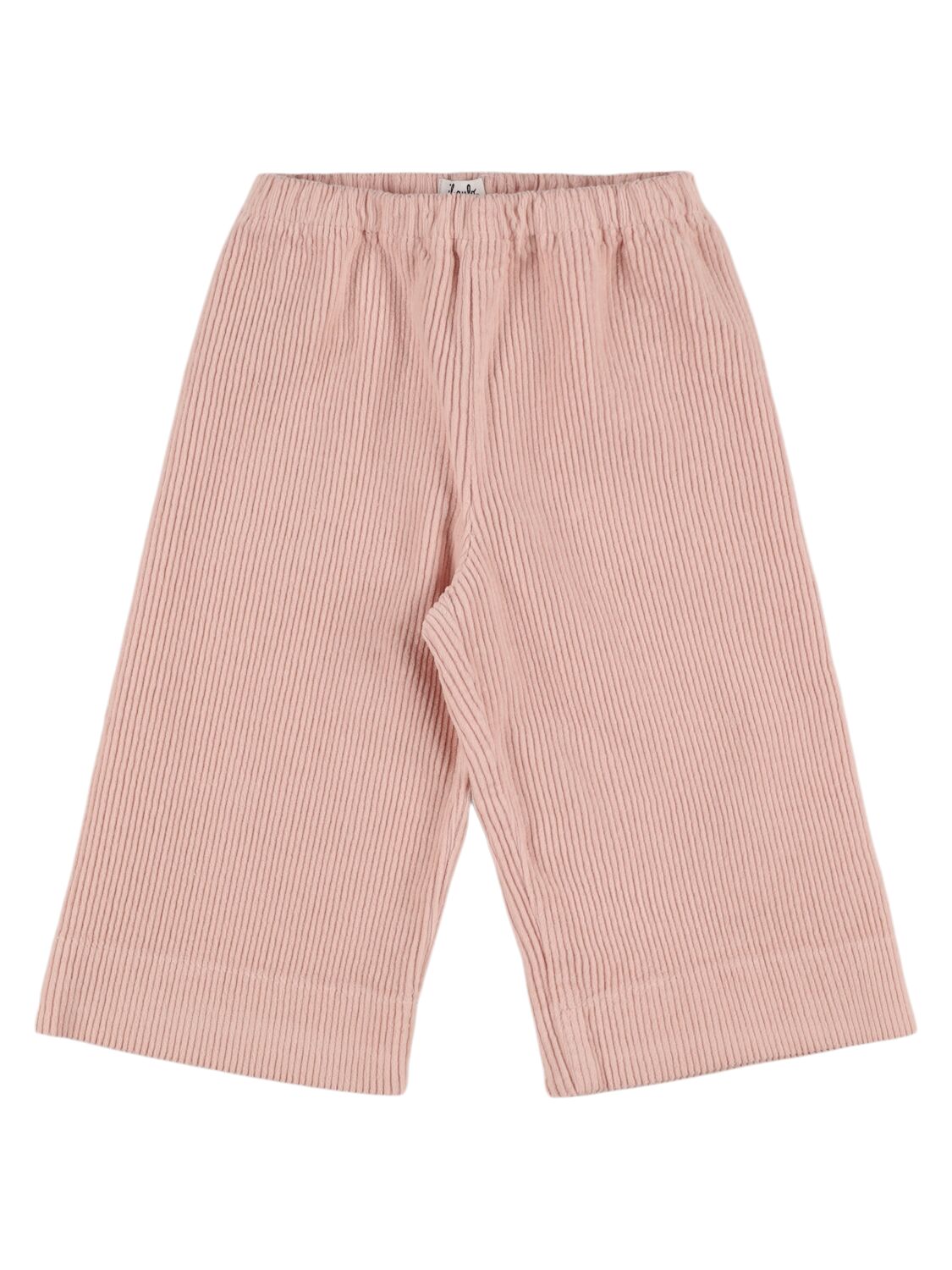 Il Gufo Stretch Cotton Velvet Pants In Pink