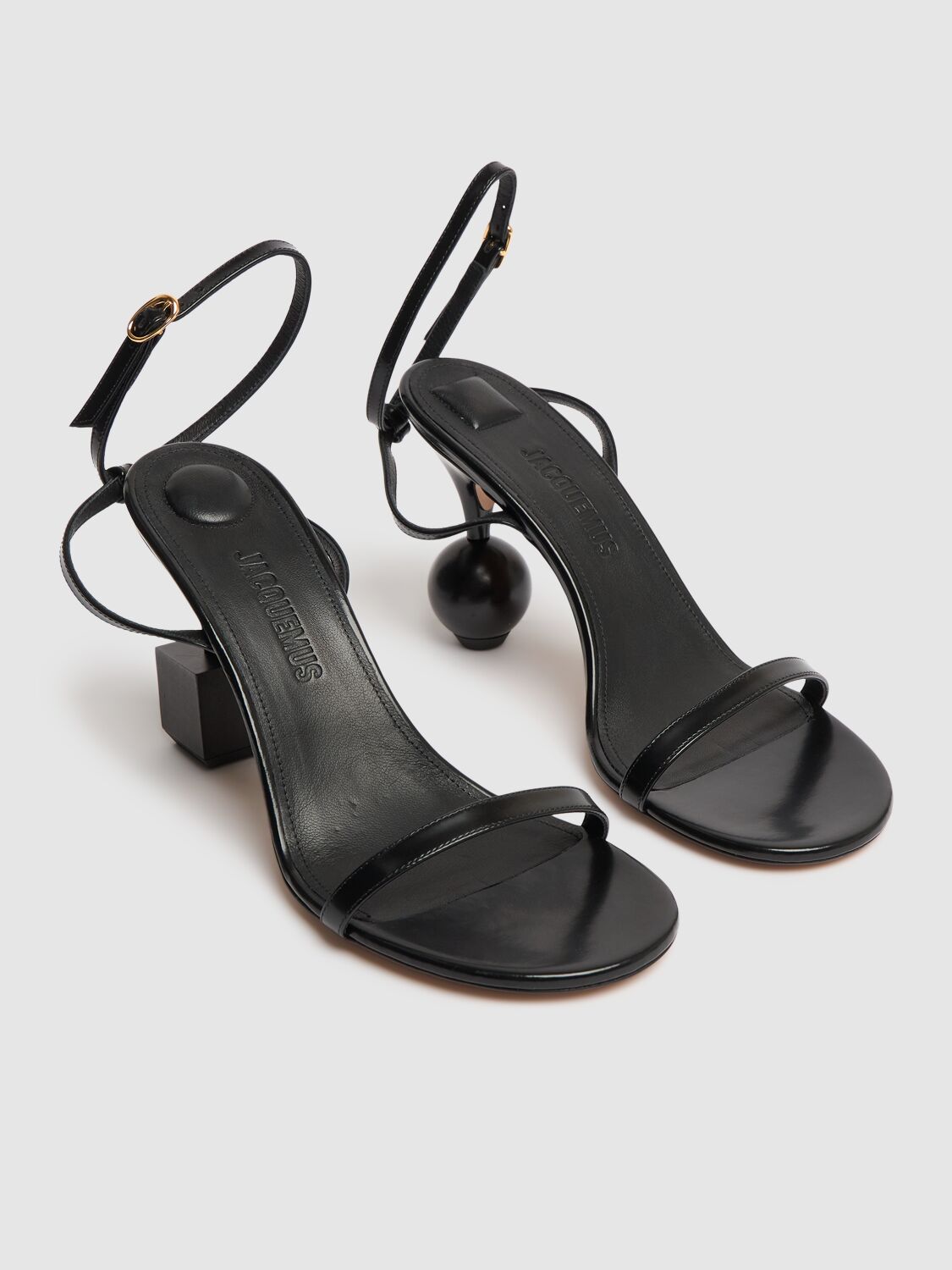 Shop Jacquemus 90mm Les Sandales Bisou Sandals In Black