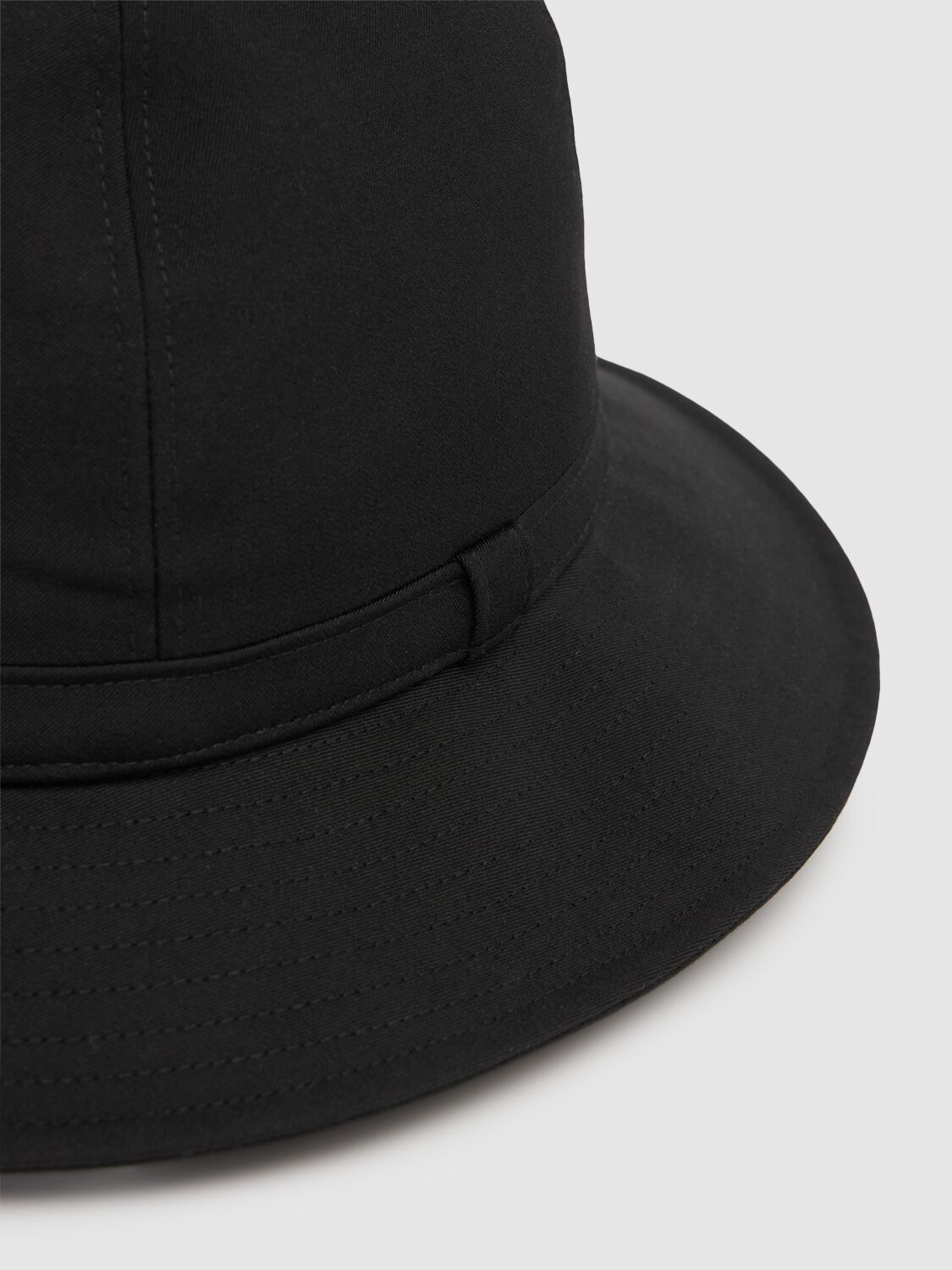 Shop Yohji Yamamoto Fedora Wrinkled Wool Gabardine Hat In Black