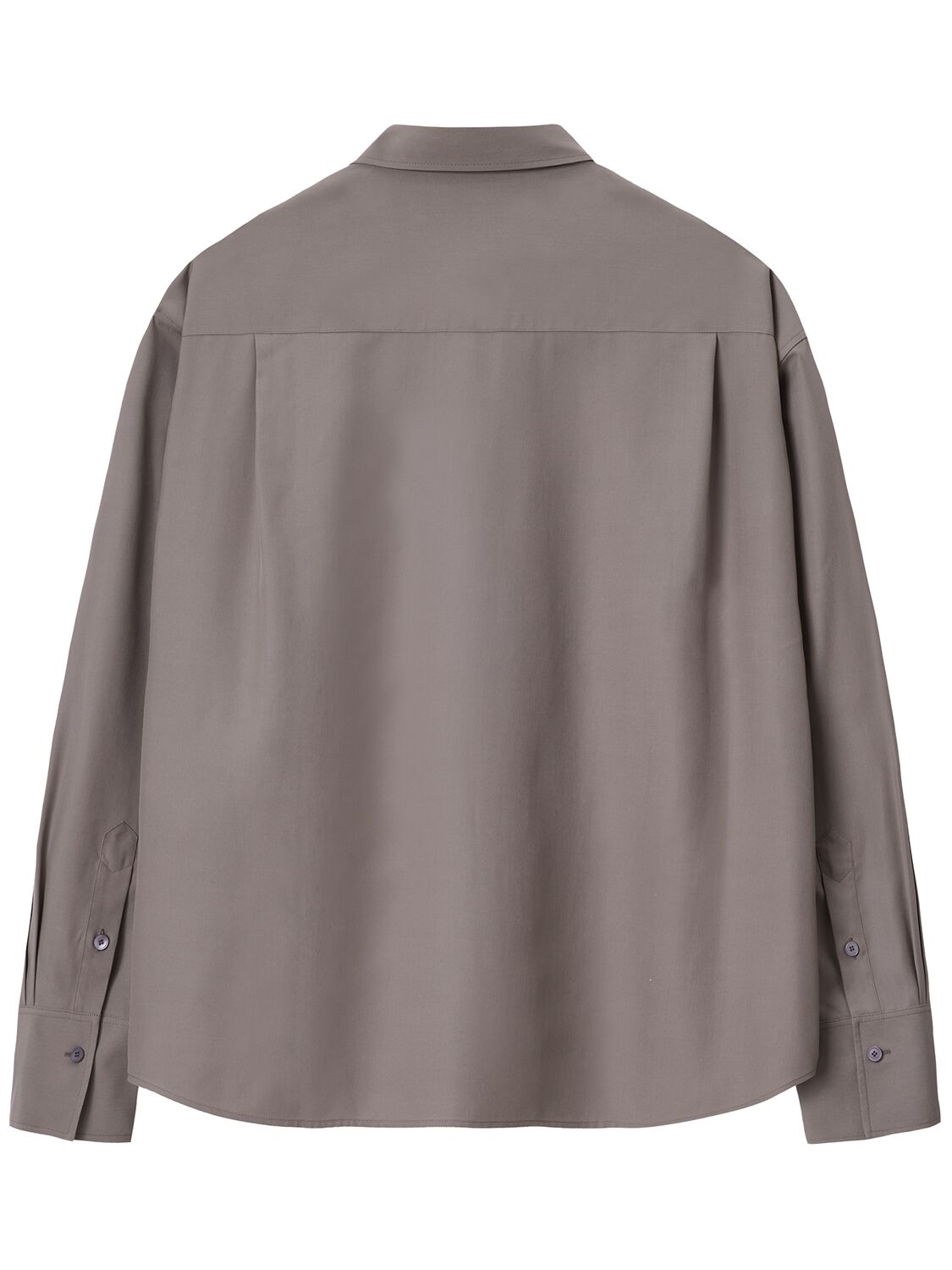 Shop Carven Washed Habotai Shirt In Grey