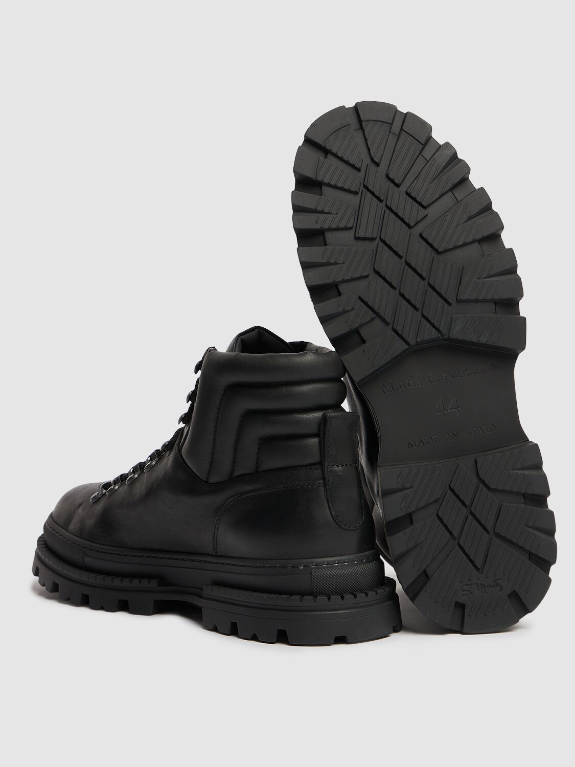 Shop Mattia Capezzani Kurni Leather Boots In Black