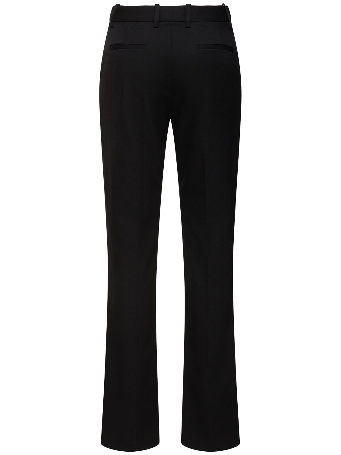 Shop Nili Lotan Anatole Wool Gabardine Straight Pants In Black