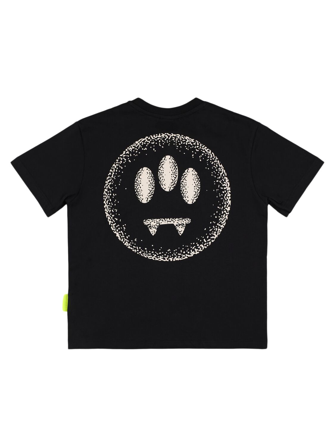 Shop Barrow Printed Cotton Jersey T-shirt In Black