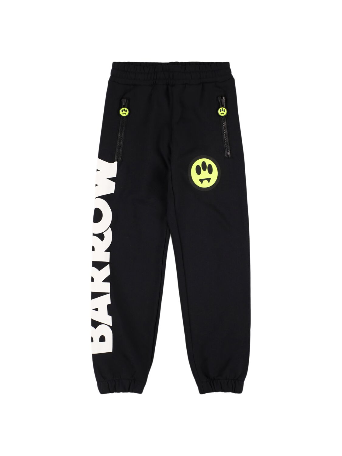 Barrow Cotton Sweatpants W/ Logo In Black