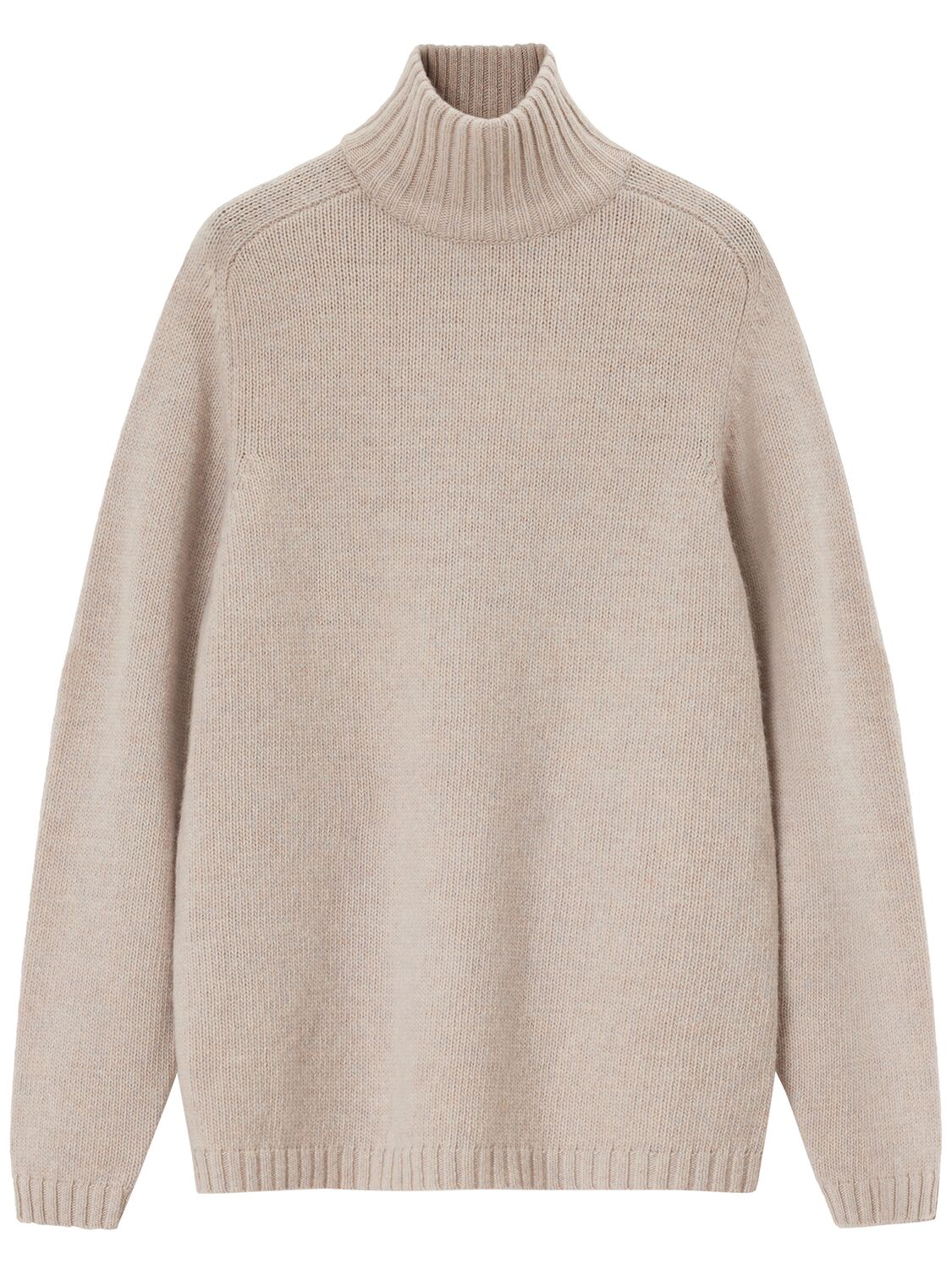 Carven Wool Turtleneck Sweater In Beige