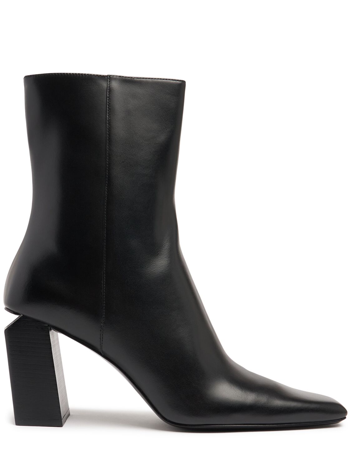 Alexander Wang 85mm Toni Leather Ankle Boots In Black