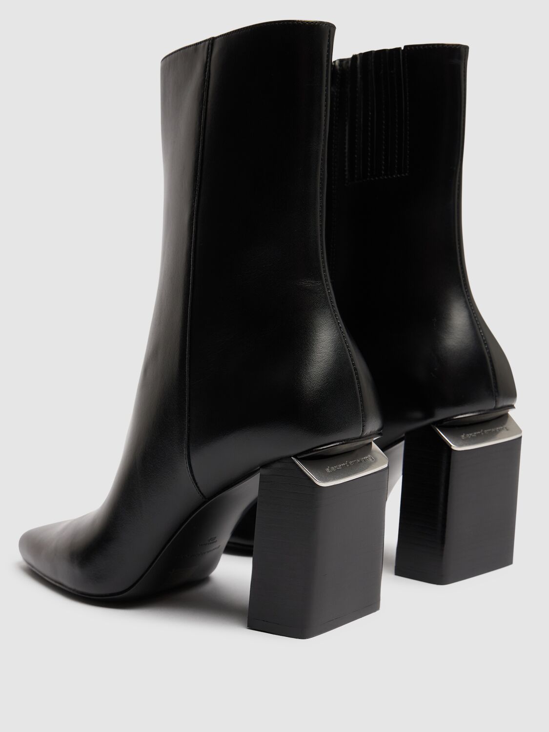 Shop Alexander Wang 85mm Toni Leather Ankle Boots In Black