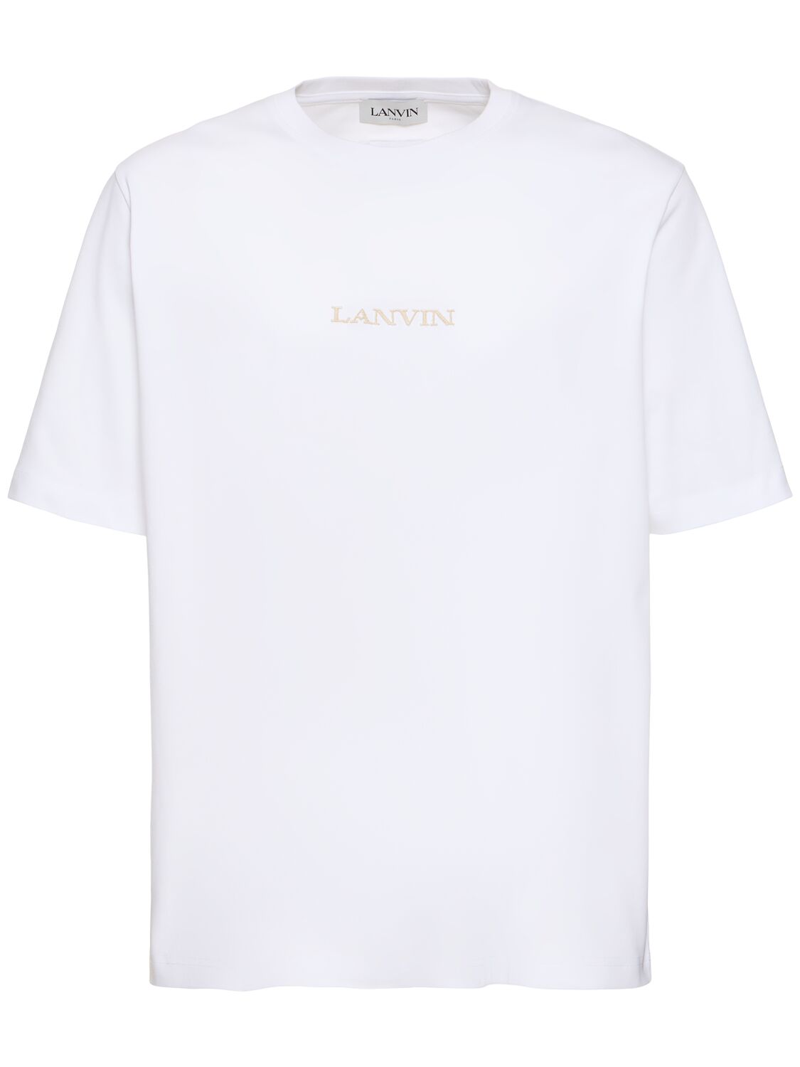 Lanvin Brodé Bouclette T-shirt In White