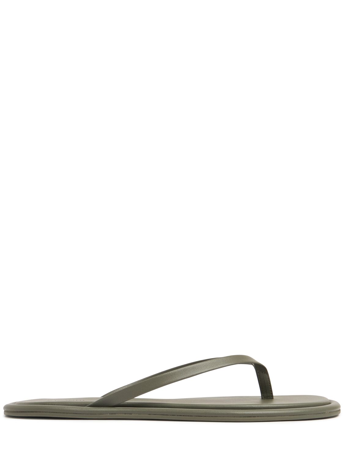 St.agni 5mm Leather Flip Flop Sandals In Olive Green