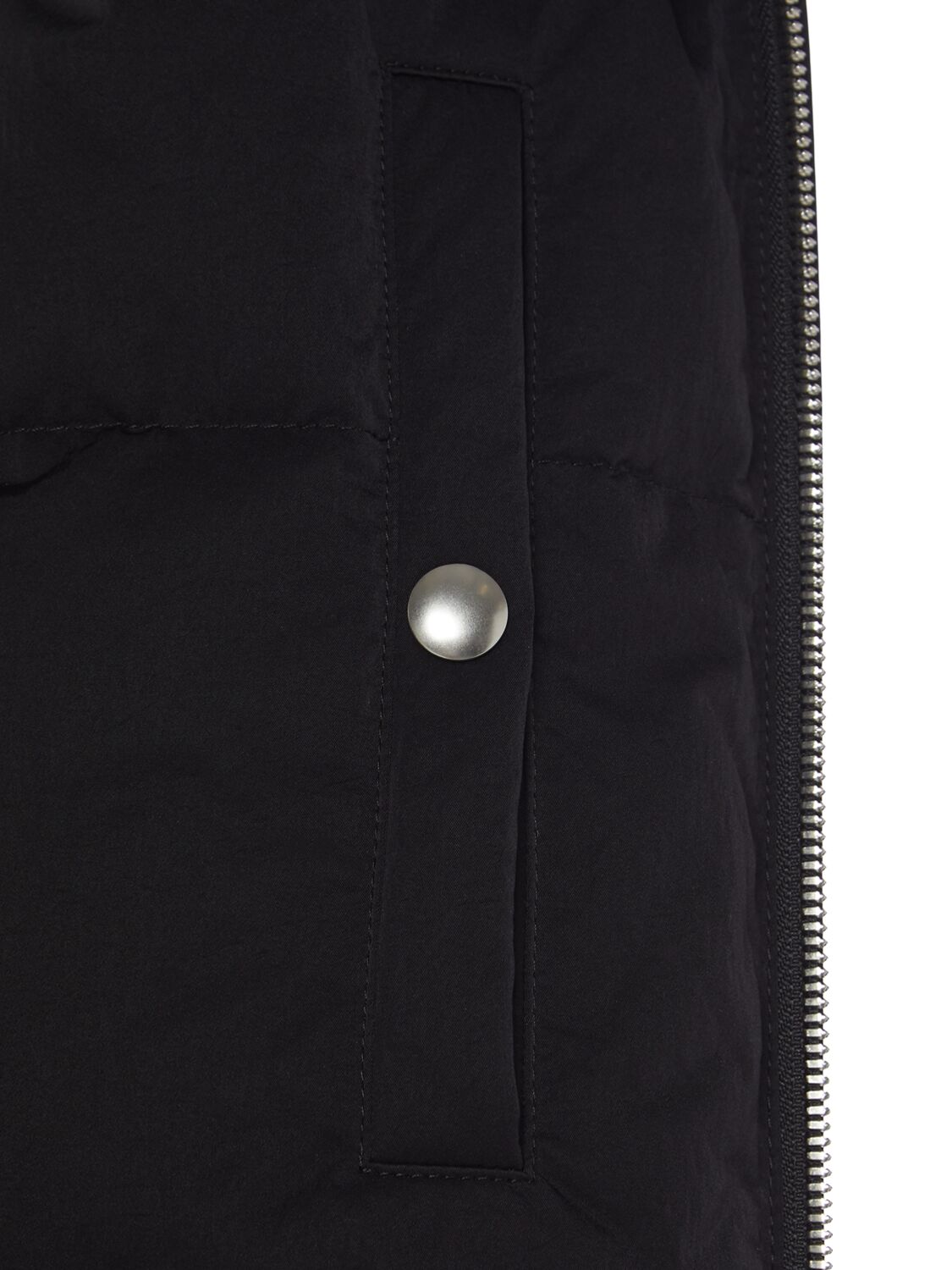 Shop Bottega Veneta Tech Nylon Down Jacket In Black