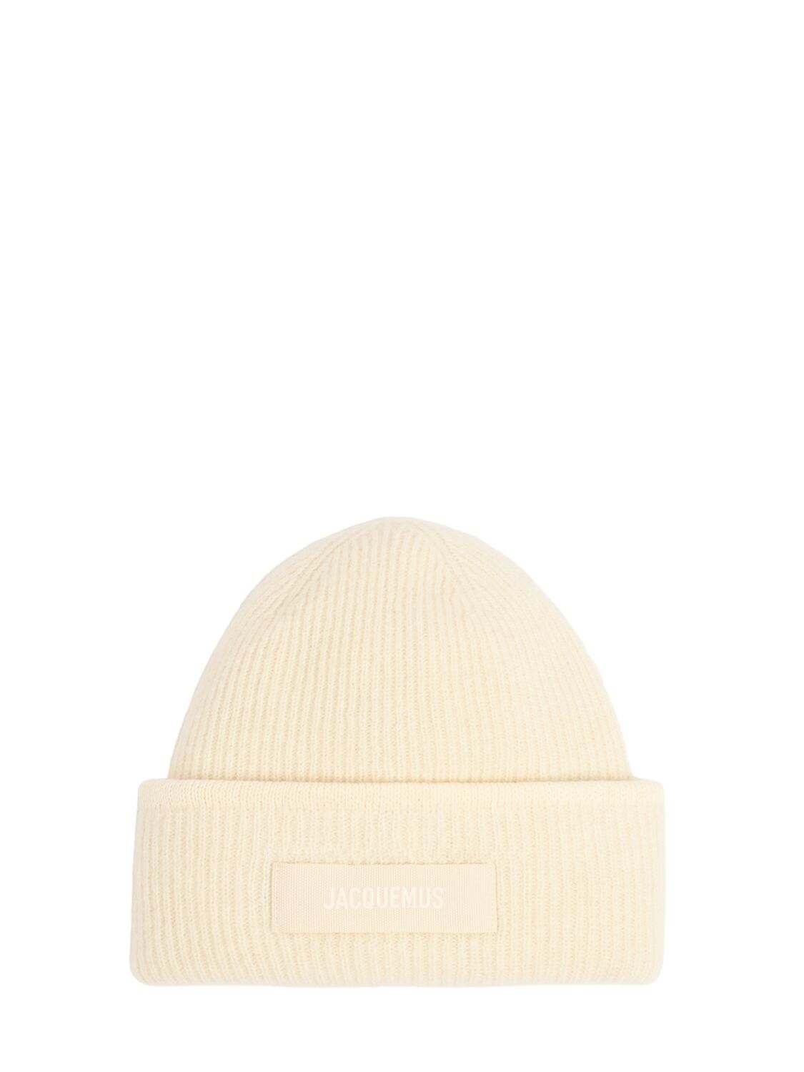 Jacquemus Le Bonnet Gros Grain Alpaca Blend Hat In Neutral