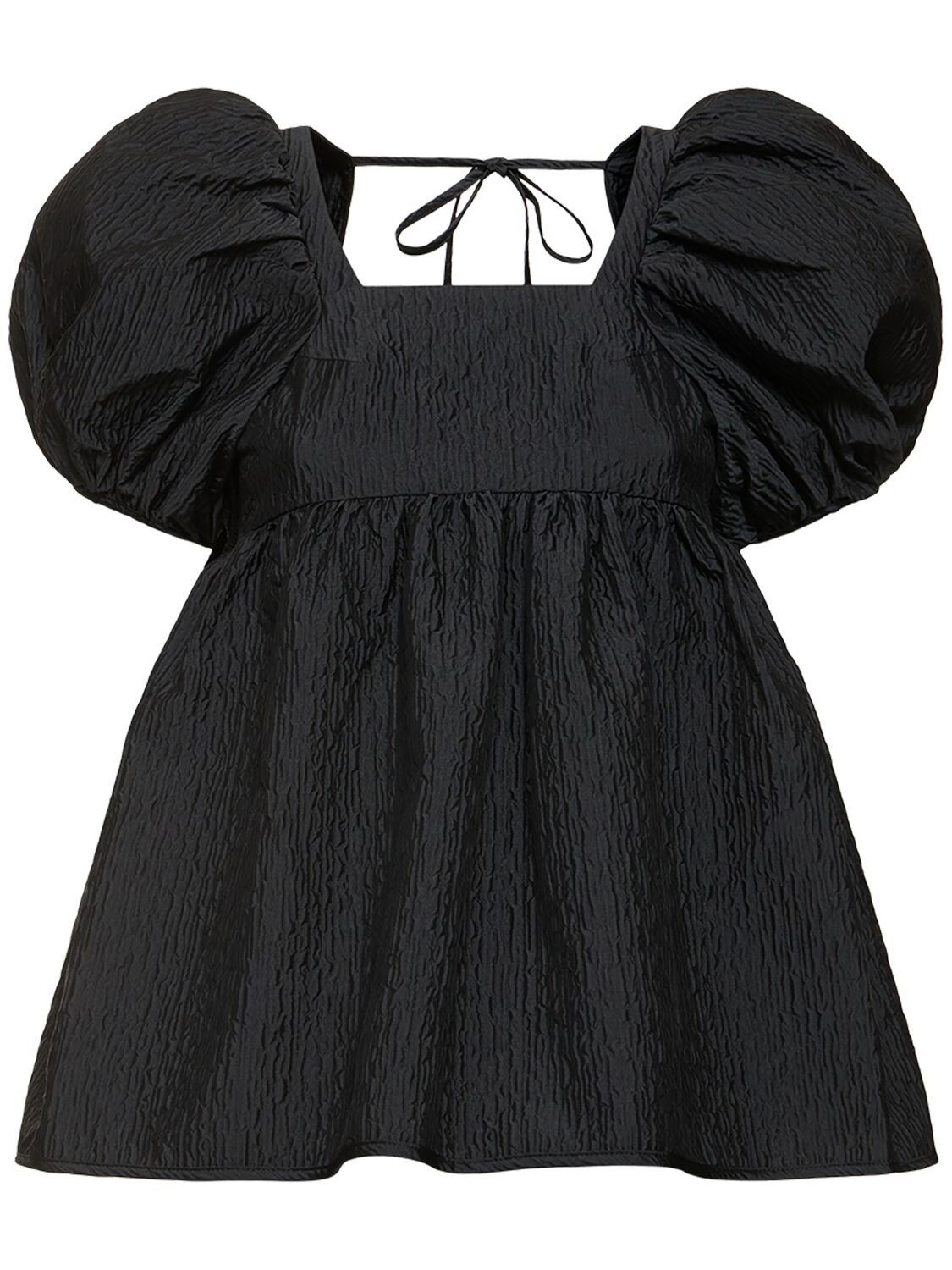 Image of Alma Matelassé Puff Sleeve Blouse