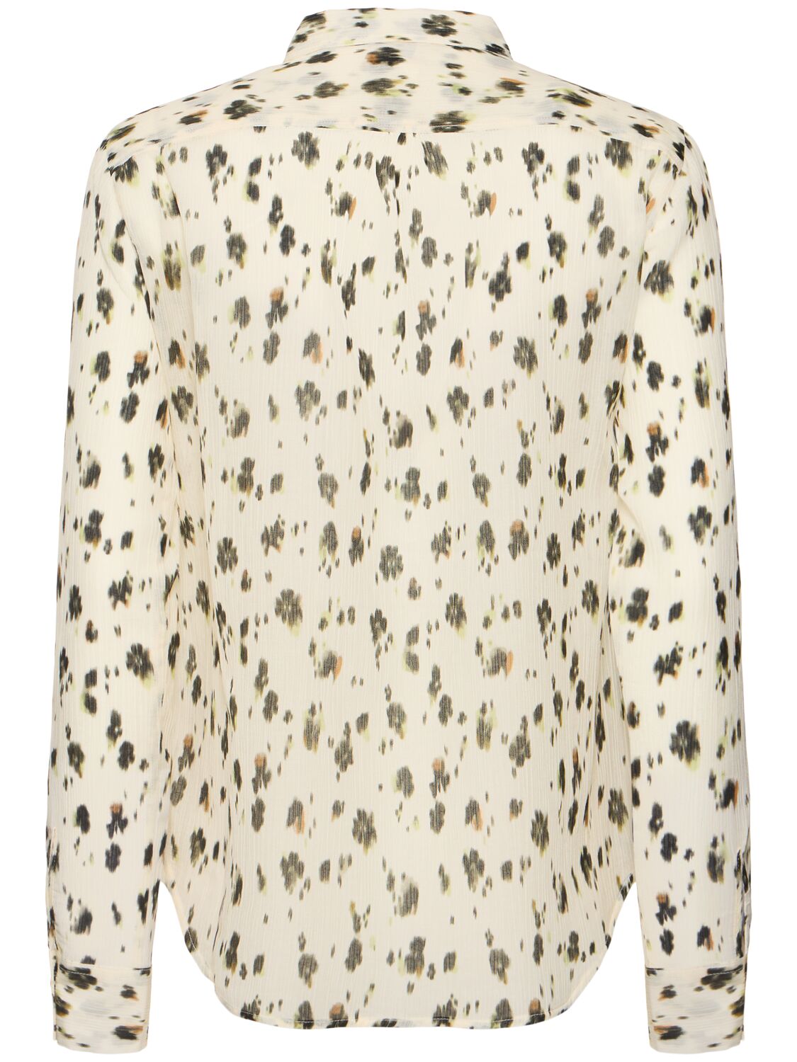 Shop Forte Forte Les Fleurs Camou Print Voile Shirt In Ivory