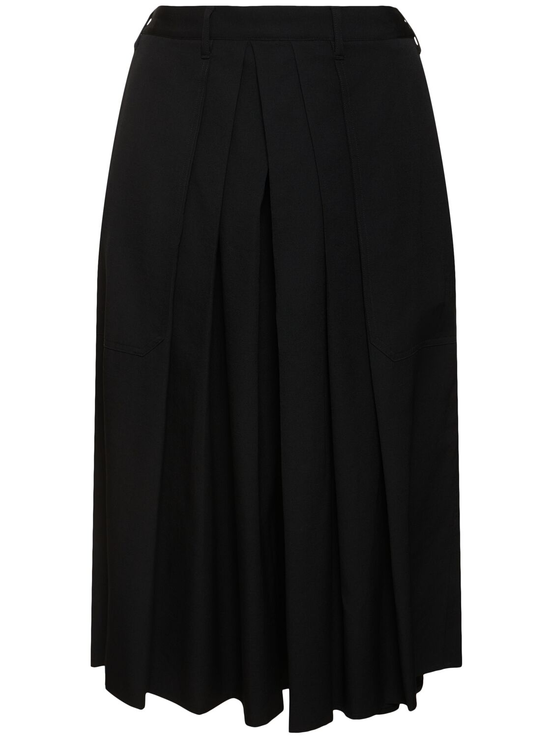 Yohji Yamamoto Hakama Pleated Skirt Pants In Black