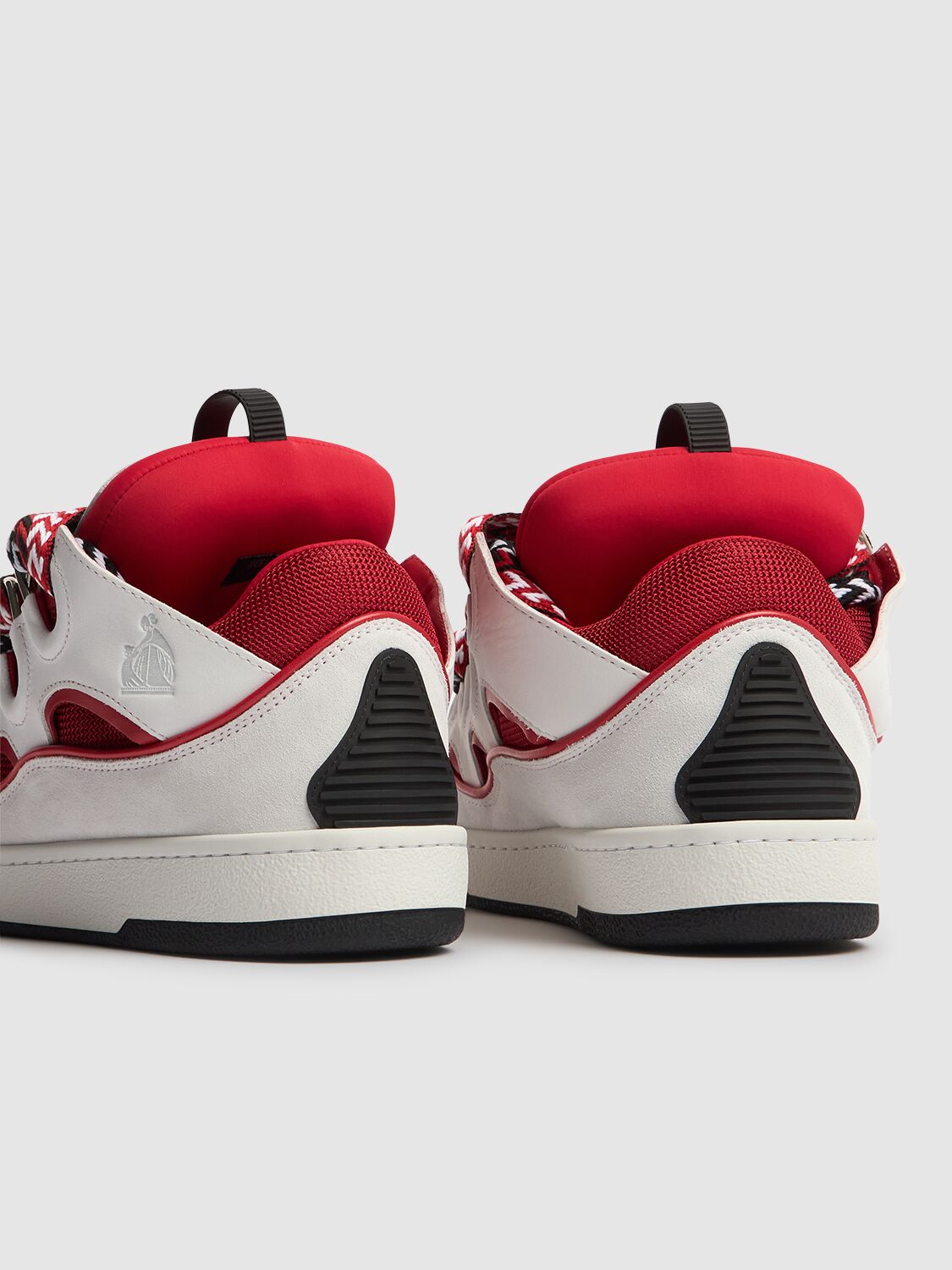 Shop Lanvin Skate Sneakers In Red/white