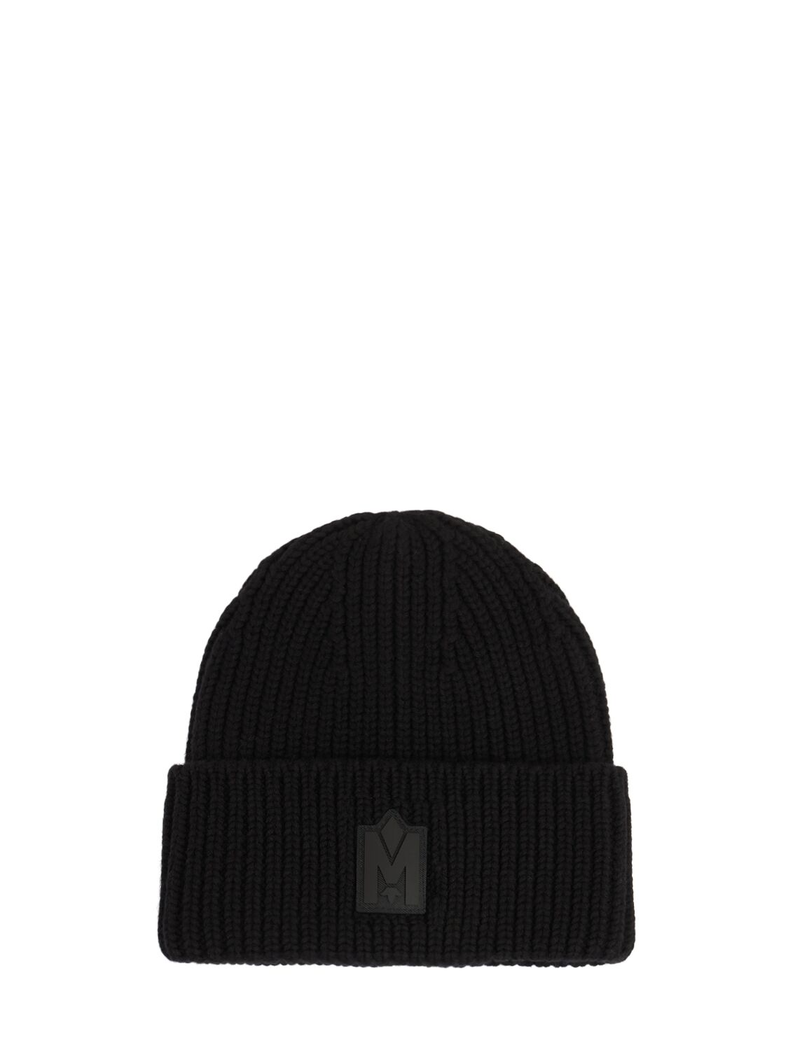 Shop Mackage Jude-wz Beanie W/ Logo In Black