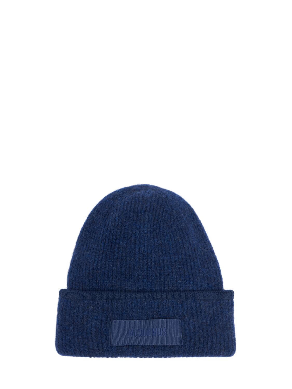 Jacquemus Le Bonnet Gros Grain Alpaca Blend Hat In Navy