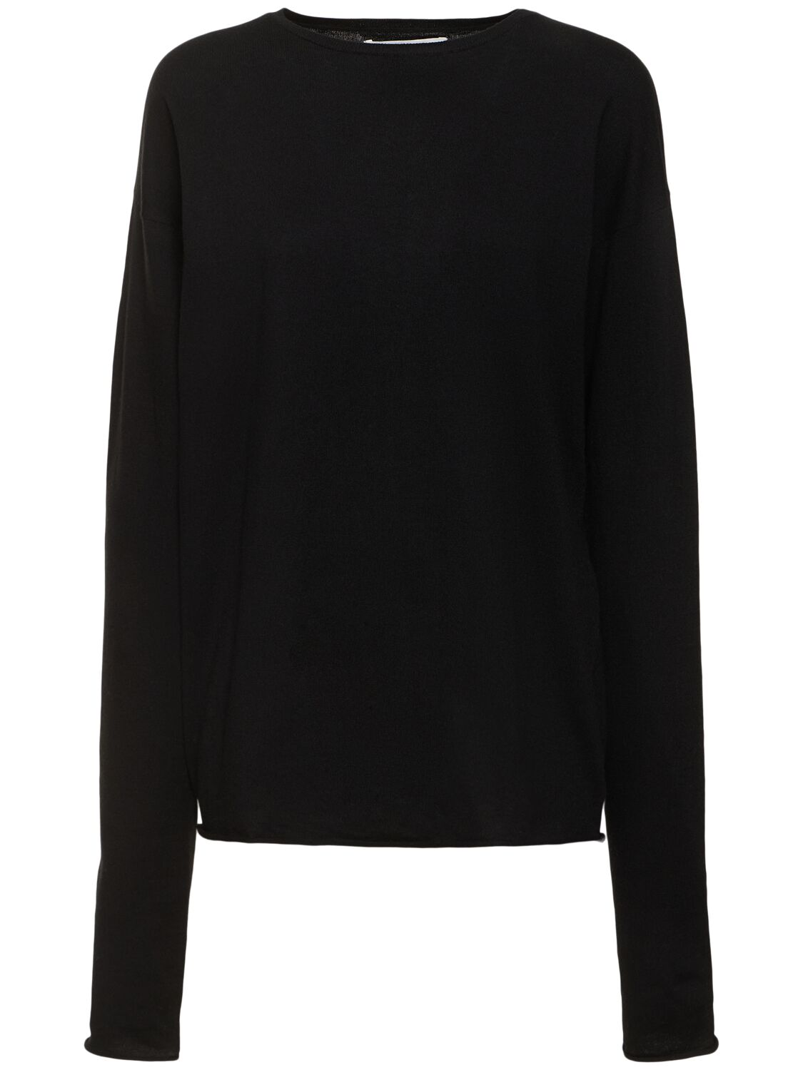 Extreme Cashmere Aries Cotton & Cashmere Jumper In Black