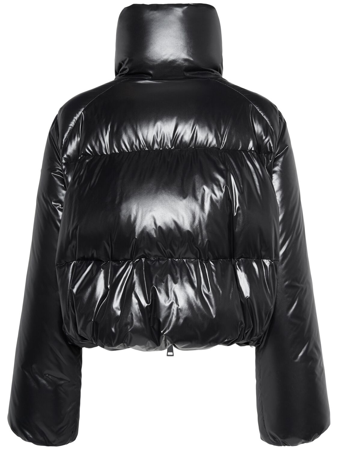 Shop Moncler Breteuil Nylon Laqué Down Jacket In Black