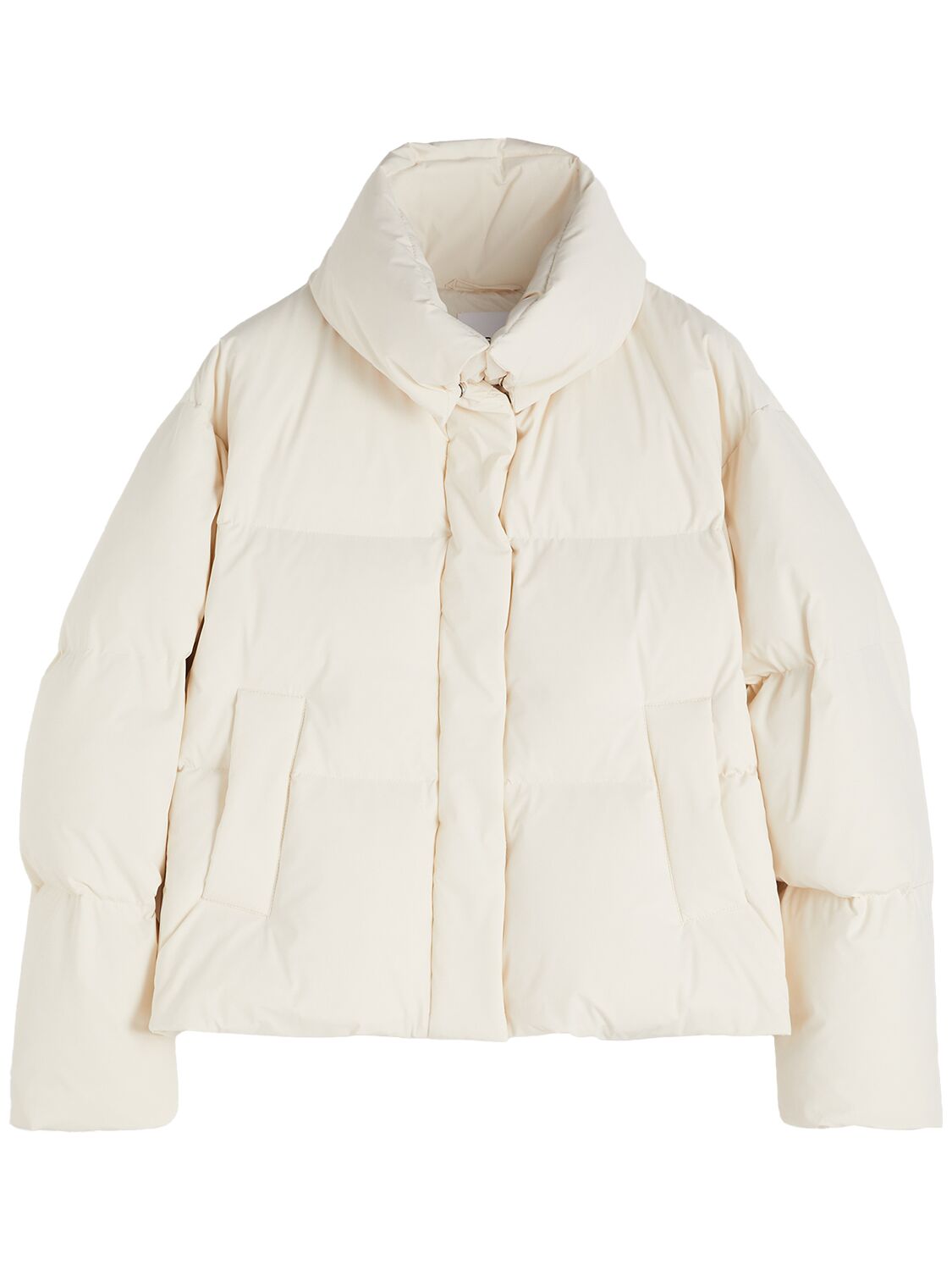 Shop Aspesi Zowi Buttoned Teddy Short Coat In White