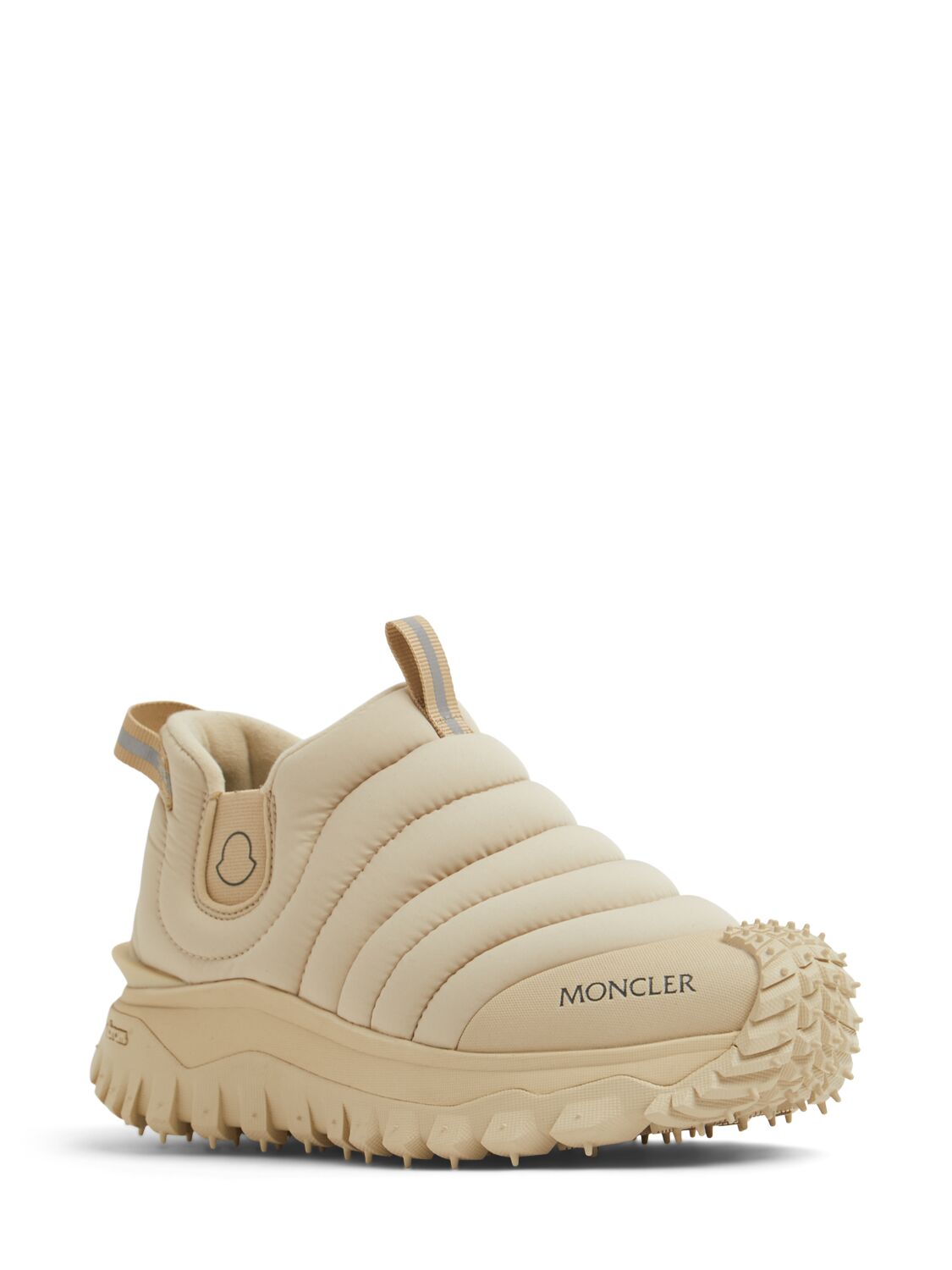 Shop Moncler 40mm Trailgrip Après Ttech Sneakers In Beige