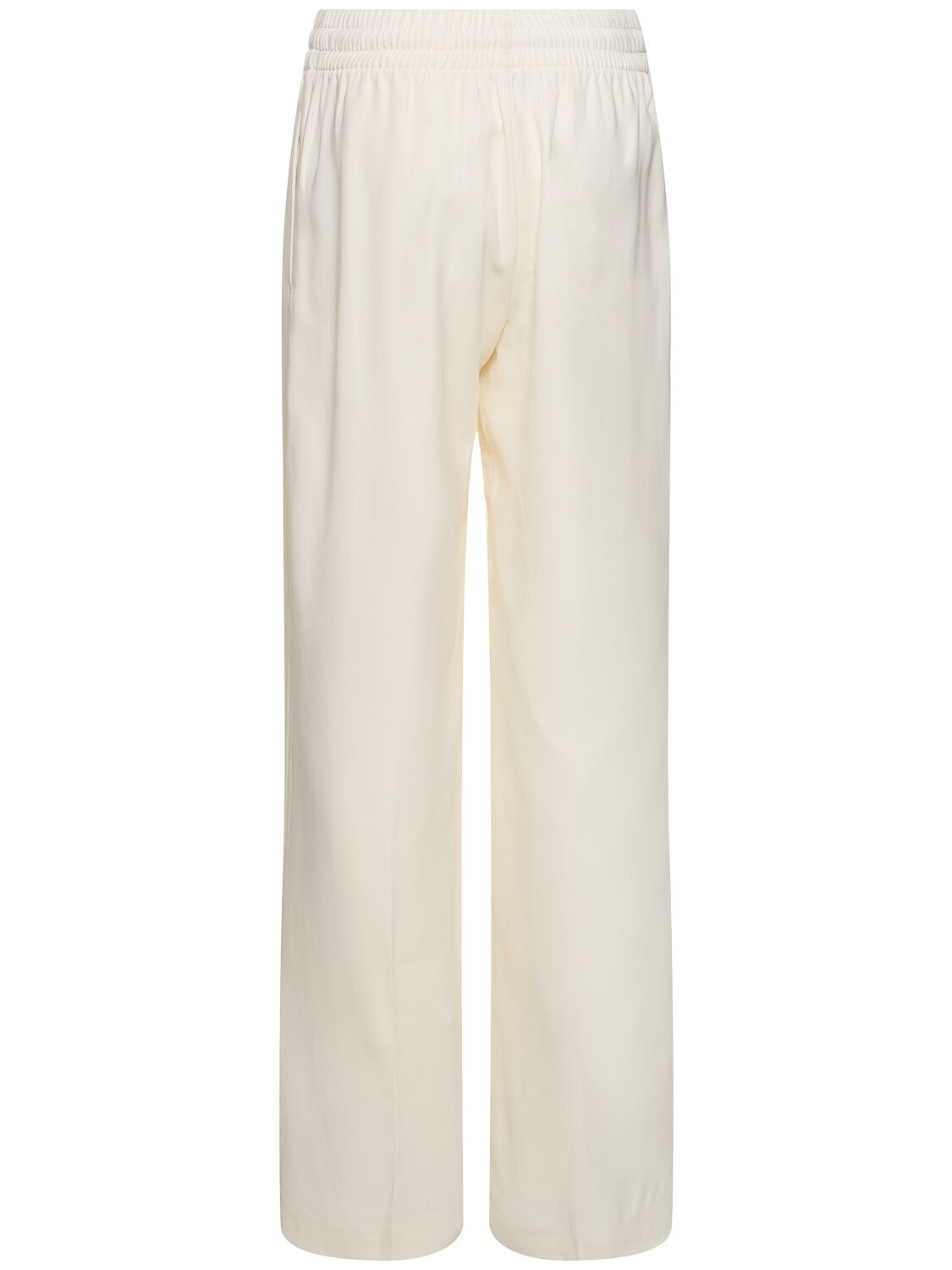 Shop Anine Bing Soto Viscose Pants In Ivory