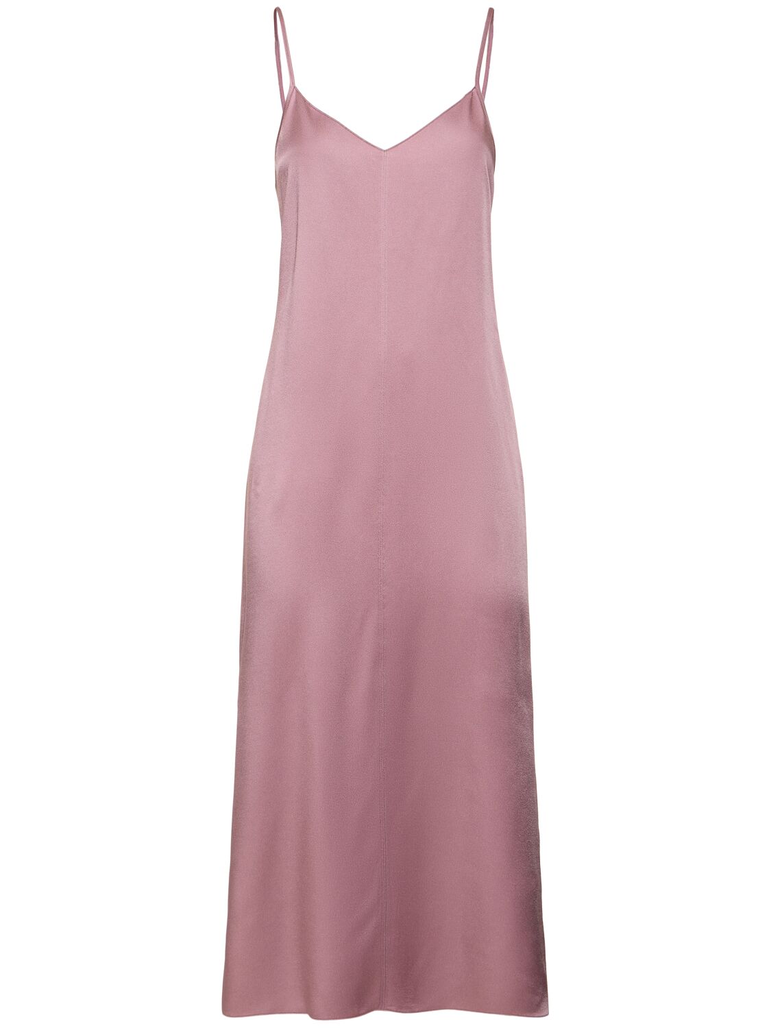 Forte Forte Envers Satin Midi Slip Dress In Pink