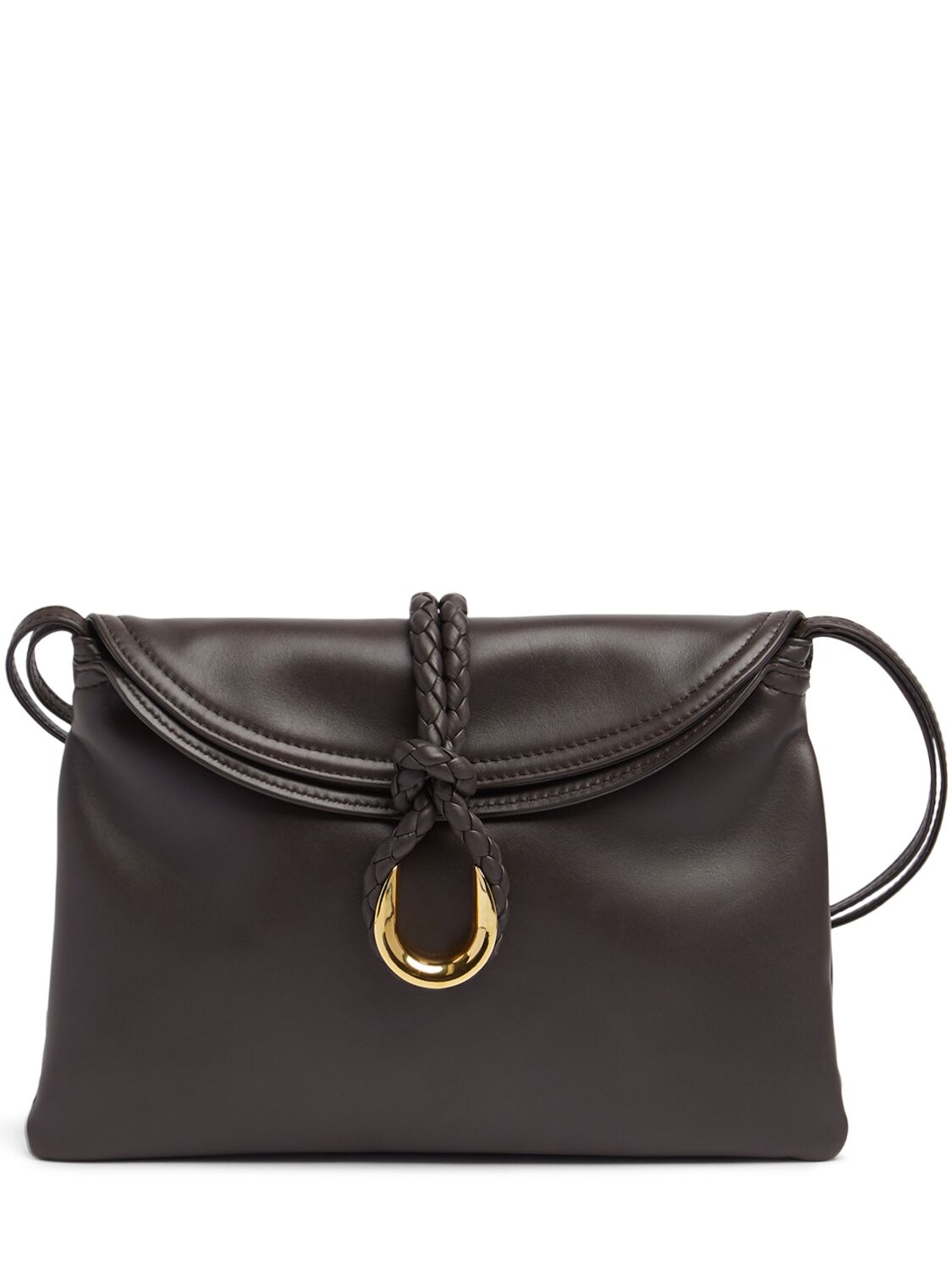 Bottega Veneta Small Liberta Leather Cross-body Bag In Brown