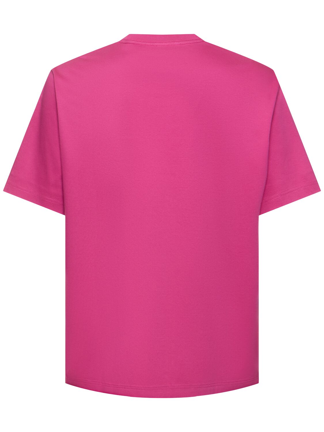 Shop Lanvin Brodé Short Sleeve T-shirt In Fuchsia