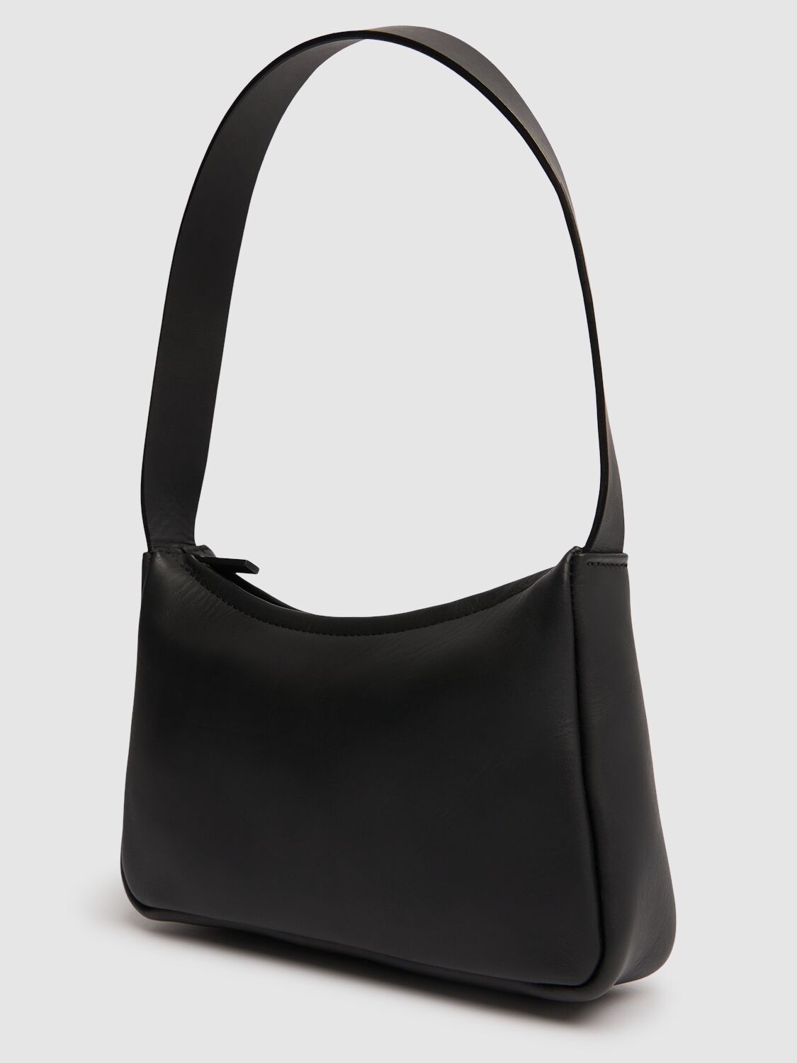 Shop St.agni 90s Petit Leather Shoulder Bag In Black