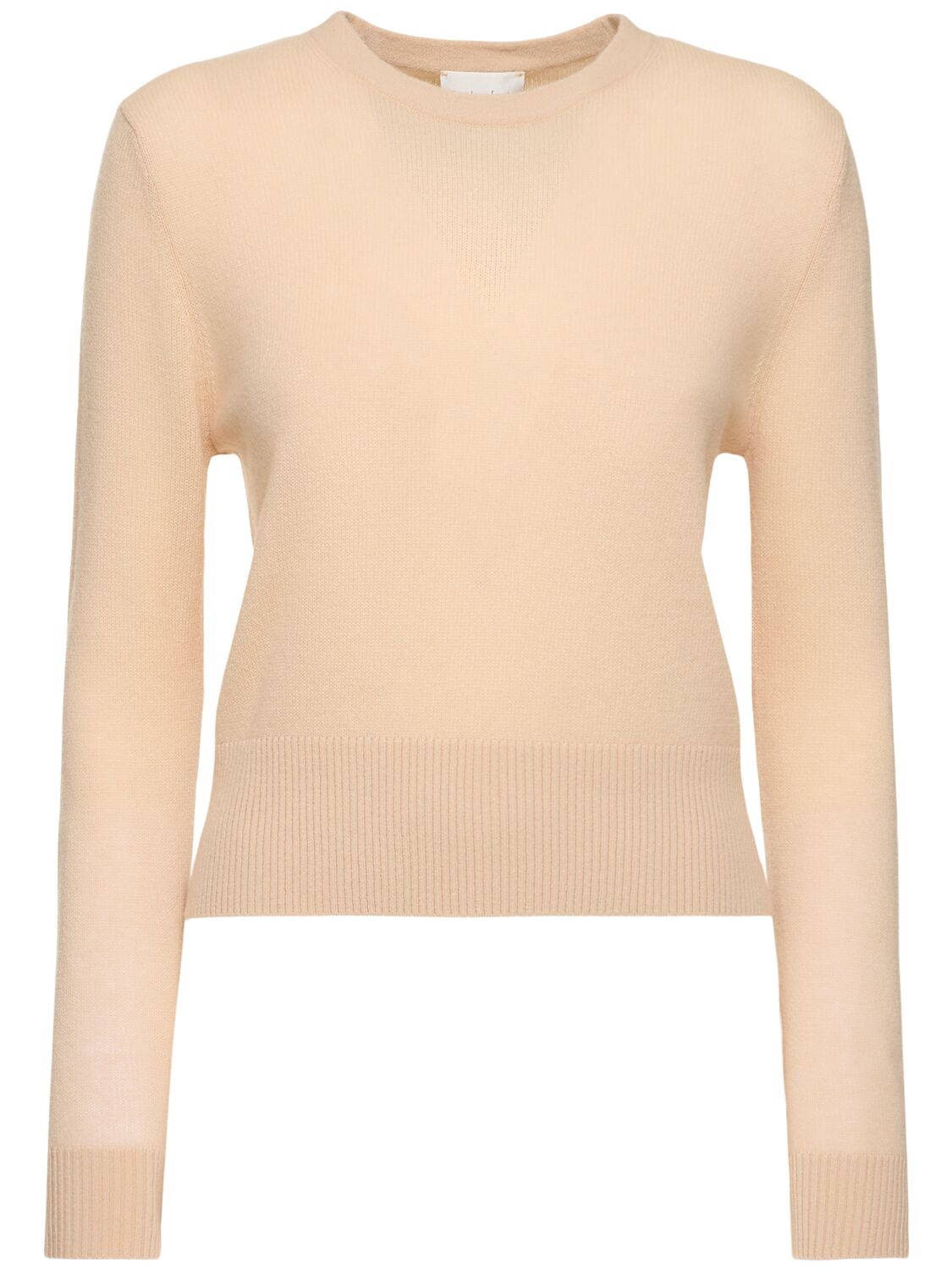 Forte Forte Cashmere Blend Gauze Roundneck Sweater In Ivory