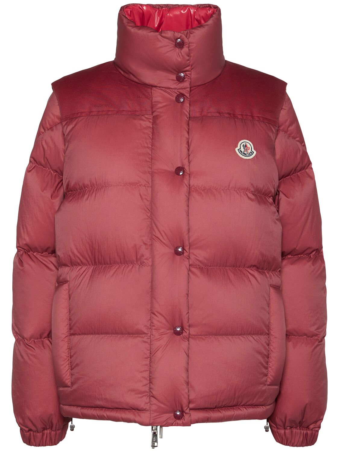 Shop Moncler Re-icons Verone Down Jacket In Bordeaux