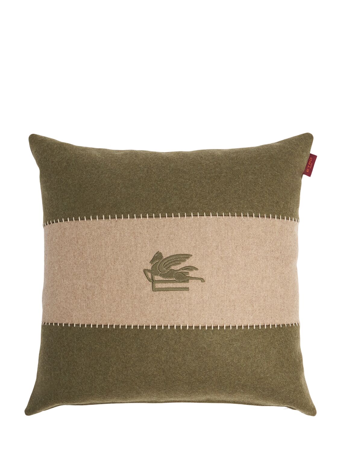 ETRO PEGASO EMBROIDERED CUSHION 