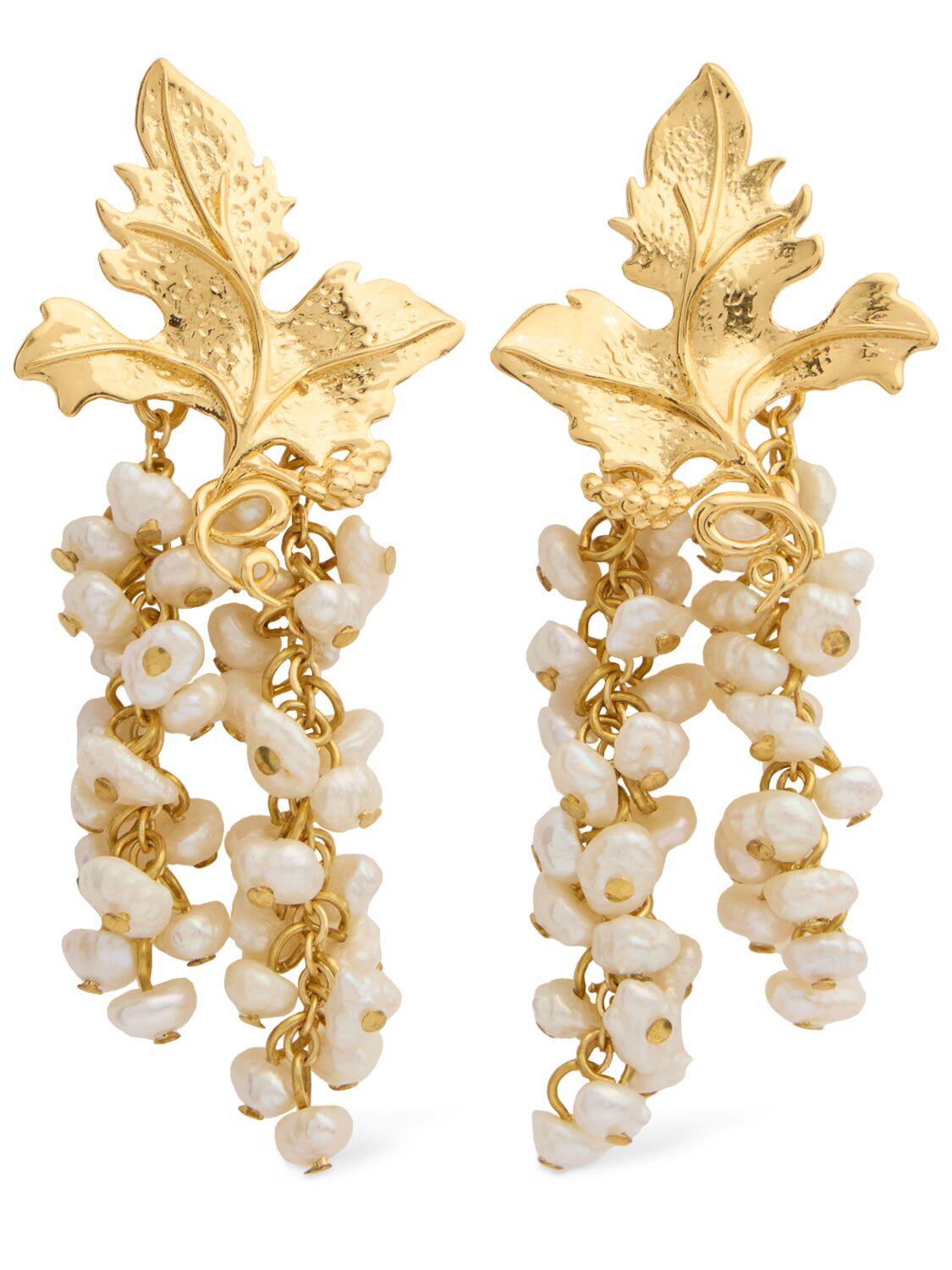 Peracas Mini Adile Pearl Drop Earrings In Ivory